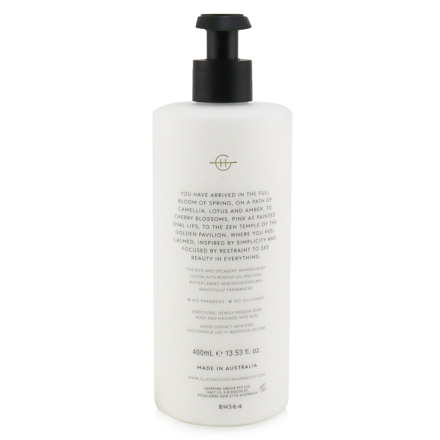 Glasshouse Loción Corporal - Kyoto In Bloom (Camellia & Lotus) 400ml/13.53oz