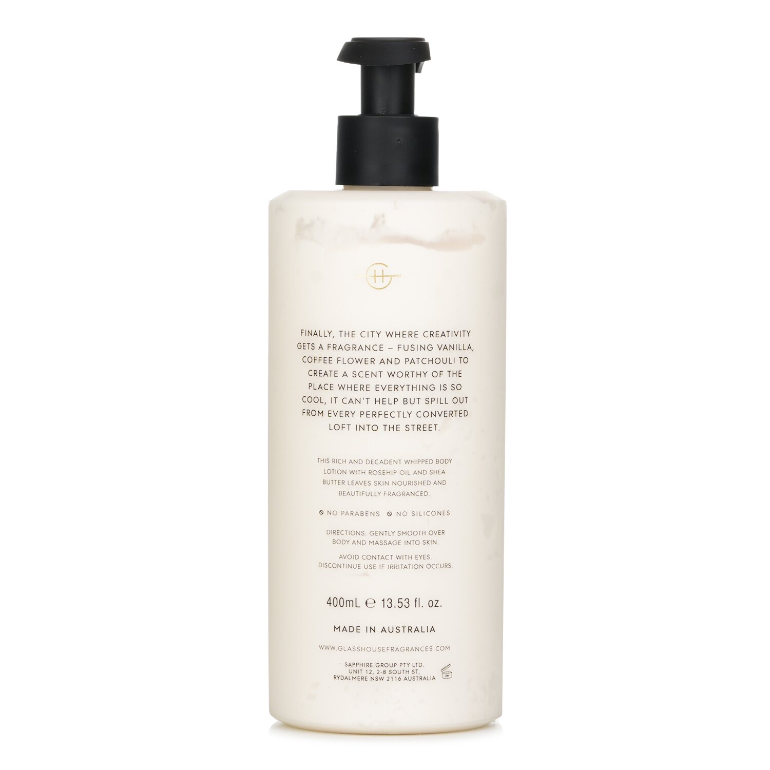 Glasshouse Loción Corporal - Melbourne Muse (Coffee Flower & Vanilla) 400ml/13.53oz