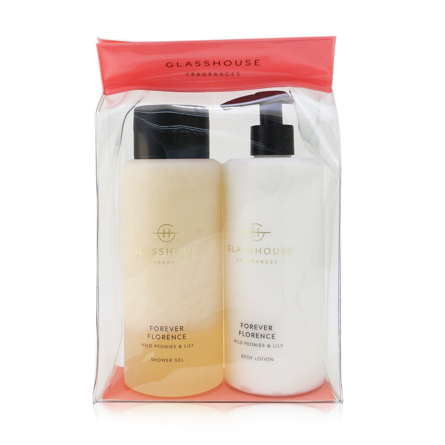 Glasshouse Forever Florence (Wild Peonies & Lily) Body Duo : Shower Gel + Body Lotion 2x400ml/13.52oz