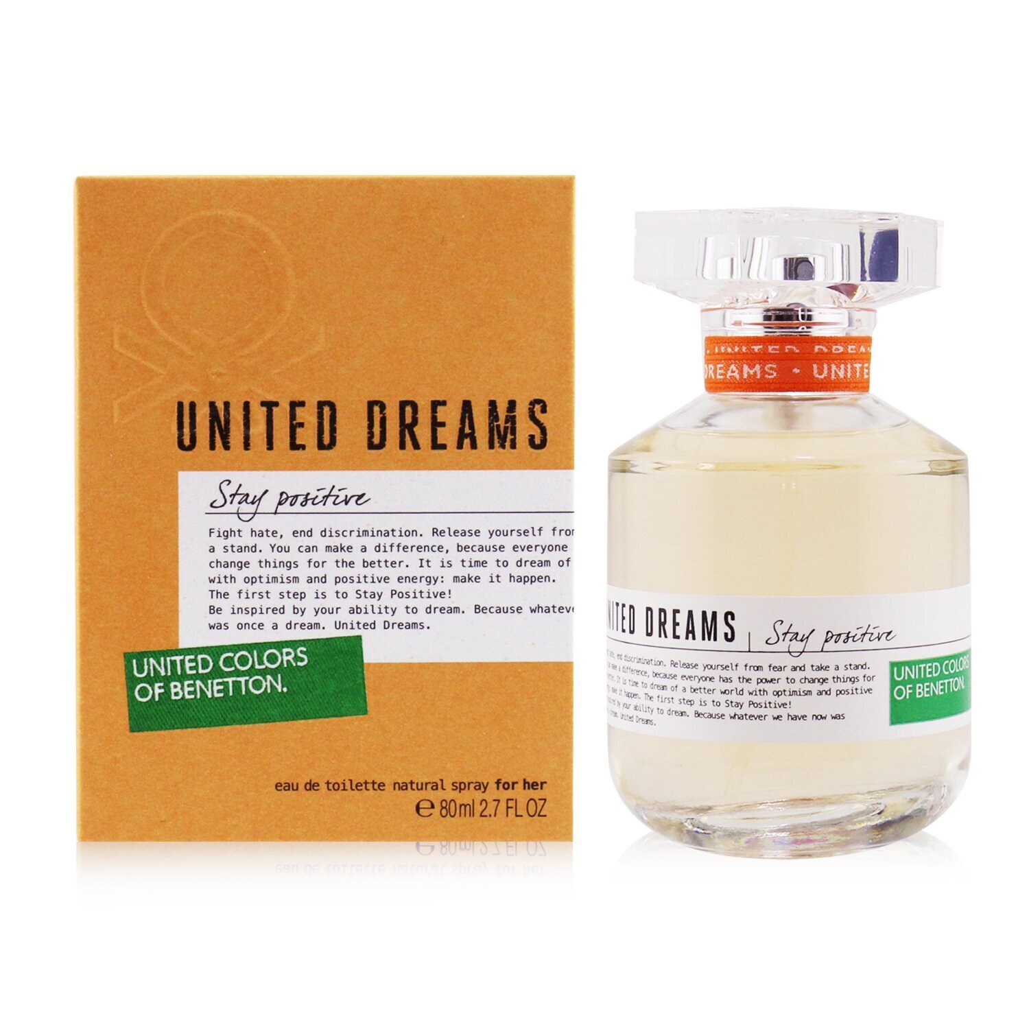 Benetton United Dreams Stay Positive Eau De Toilette Spray 80ml/2.7oz