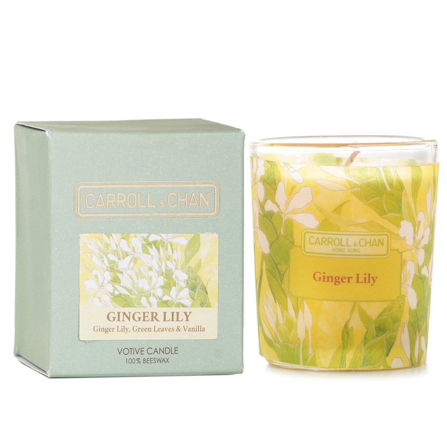 Carroll & Chan 100% Beeswax Votive Candle - Ginger Lily 65g/2.3oz