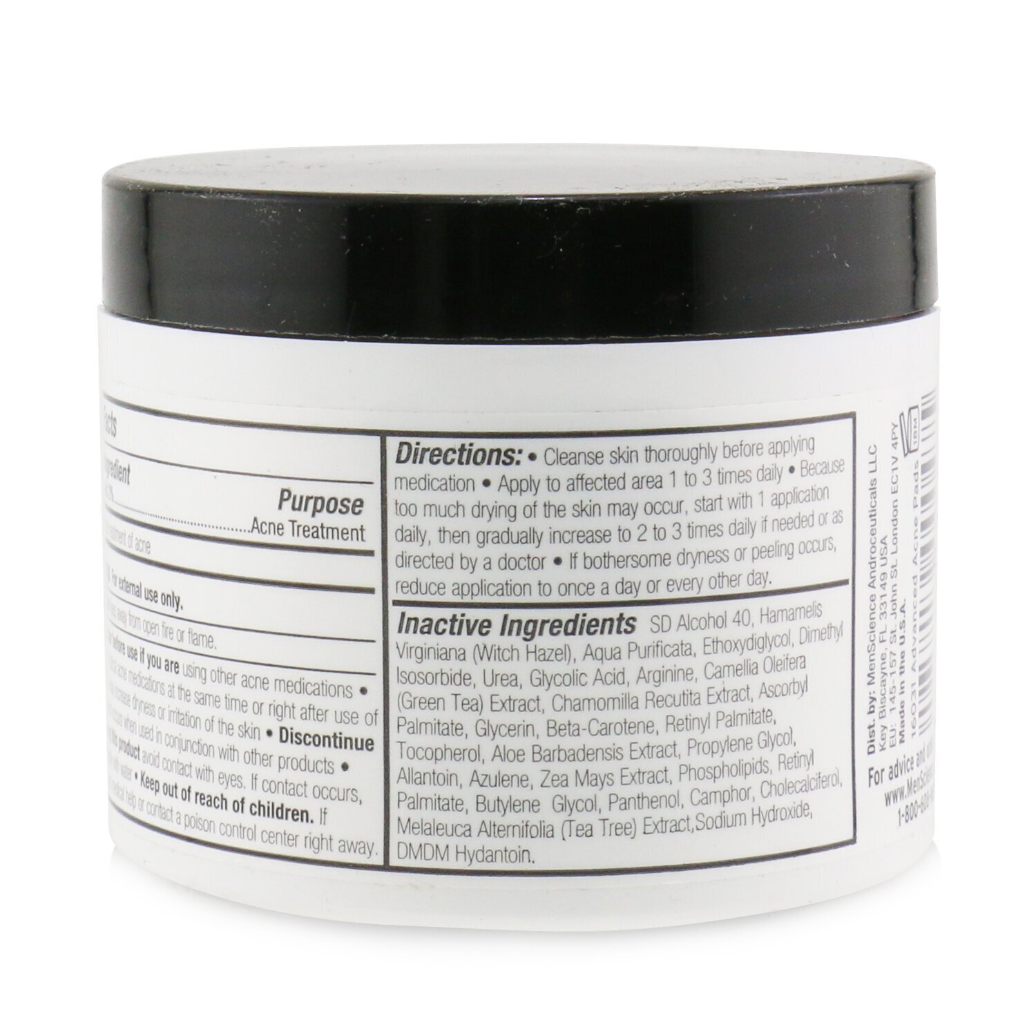 Menscience Advanced Acne Pads (Exp. Date 12/2020) 50pads