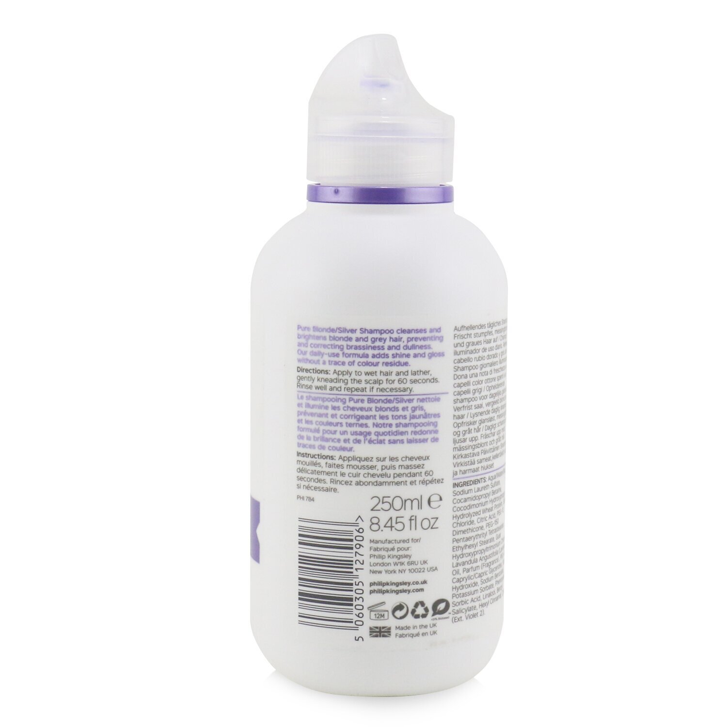 Philip Kingsley Pure Blonde/ Silver Champú Iluminante Diario 250ml/8.45oz