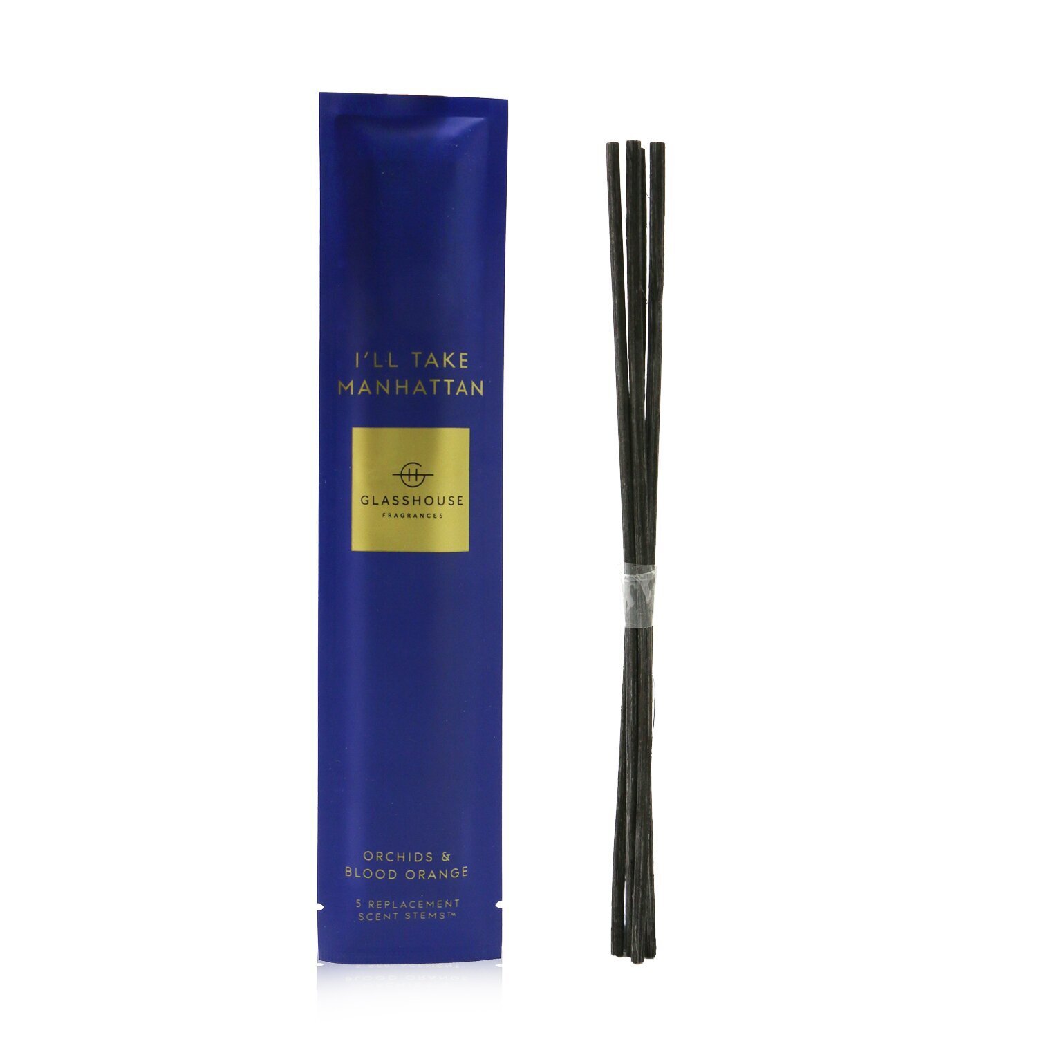 Glasshouse أعواد معطرة بديلة - I'll Take Manhattan (أوركيد وبرتقال دموي) 5 Sticks