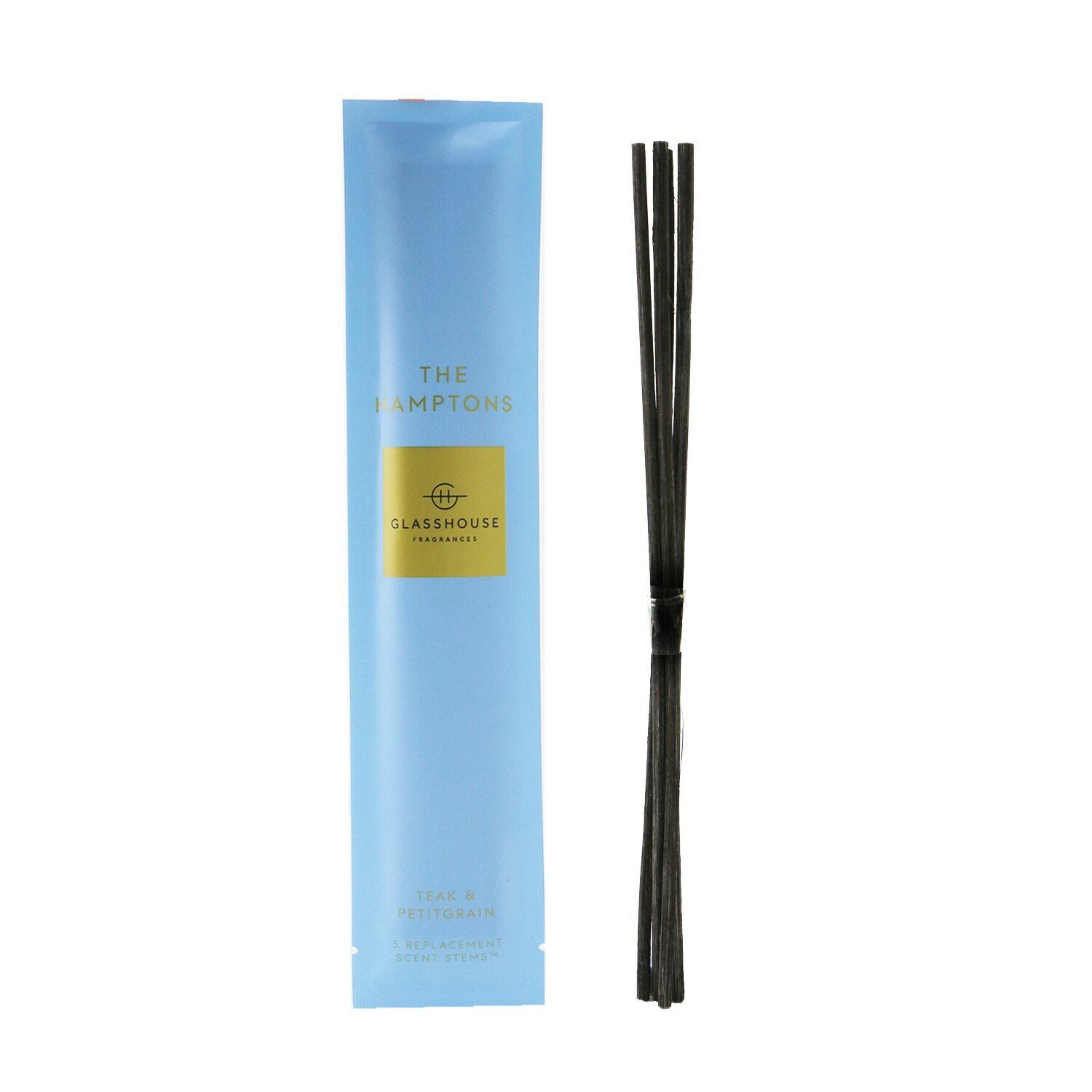 Glasshouse أعواد معطرة بديلة - The Hamptons (ساج وبتيتغرين) 5 Sticks