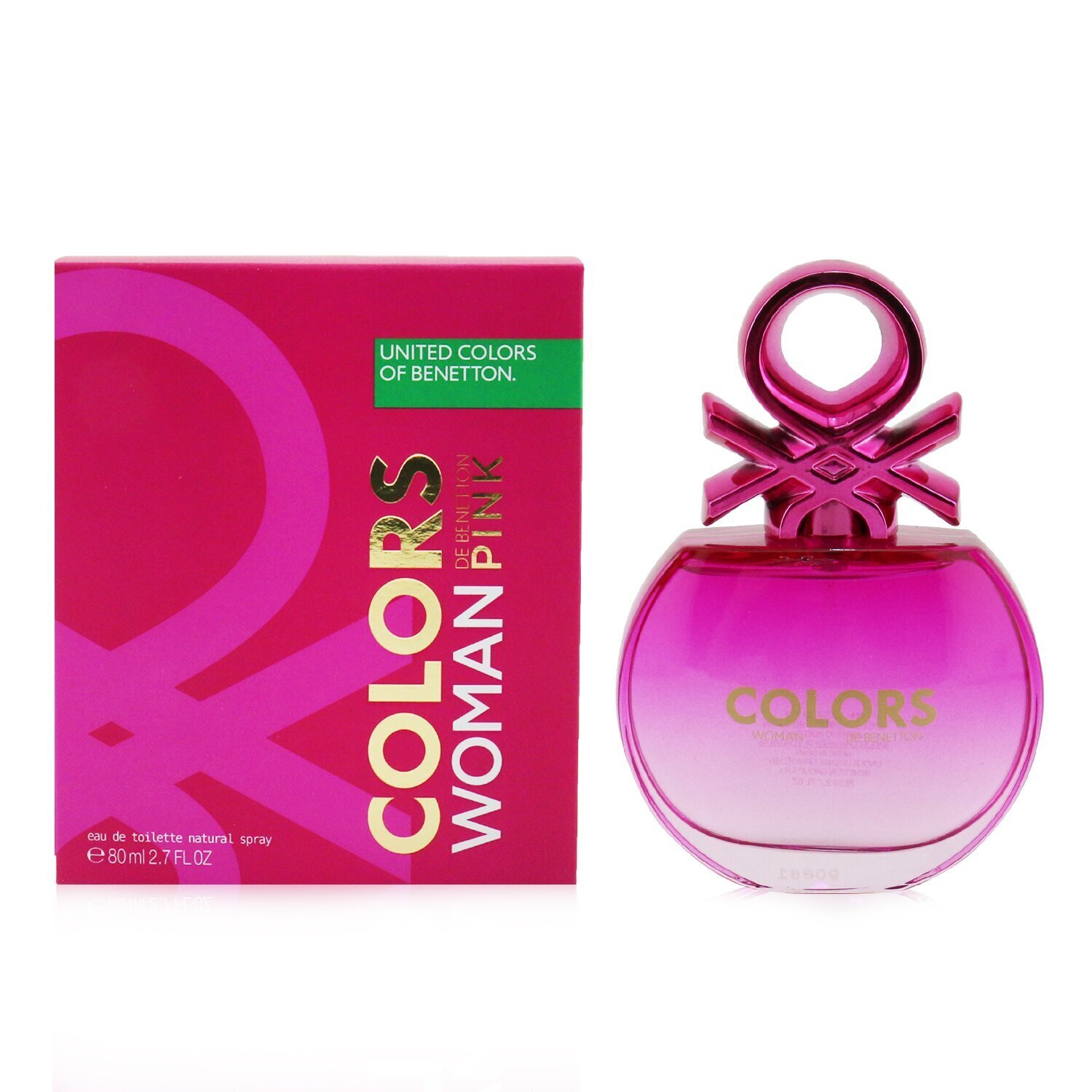 Benetton Colors Pink Eau De Toilette Spray (New Version) 80ml/2.7oz