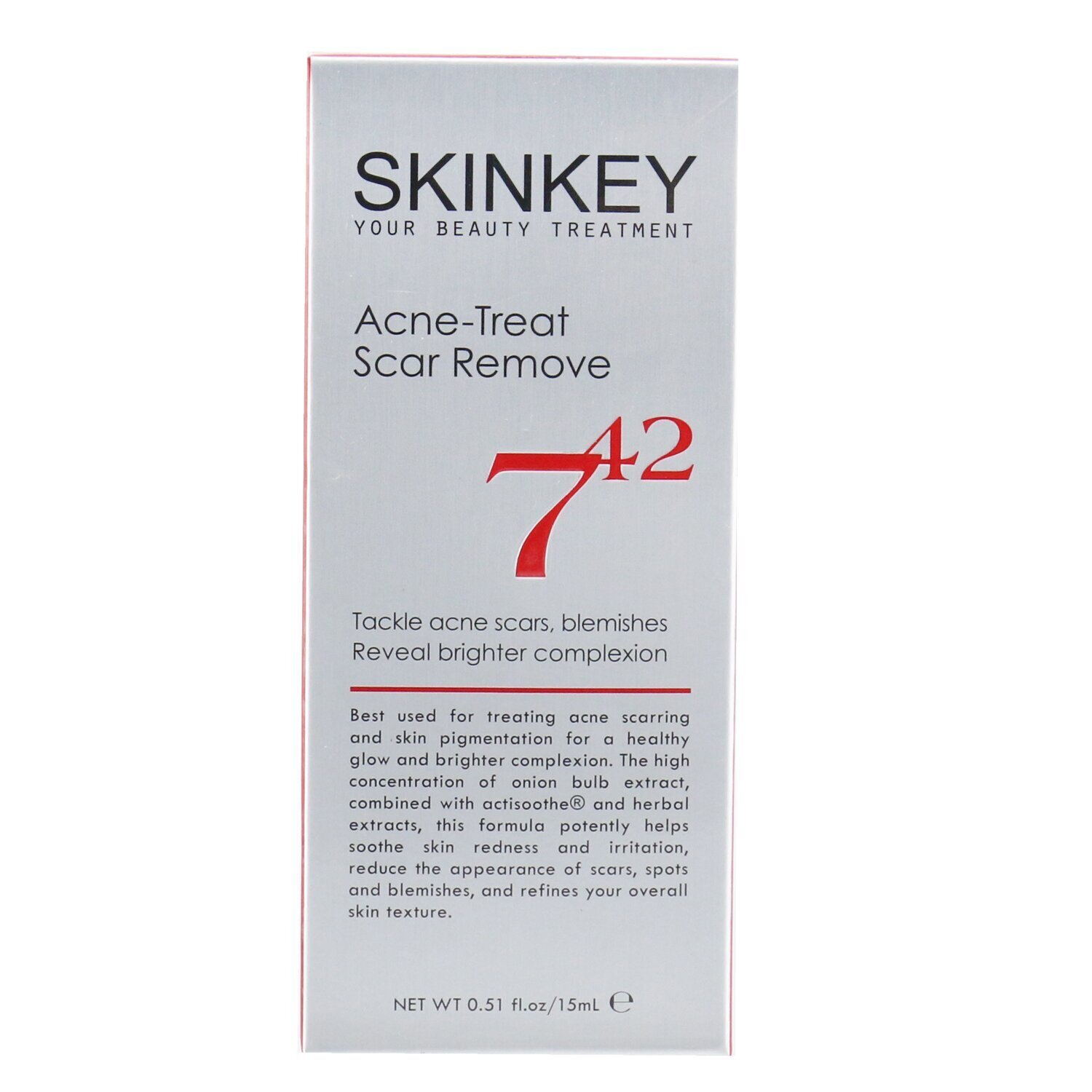 SKINKEY Acne Net Series Acne-Treat Scar Remover - Tackle Acne Scars, Blemishes & Reveal Brighter Complexion 15ml/0.51oz