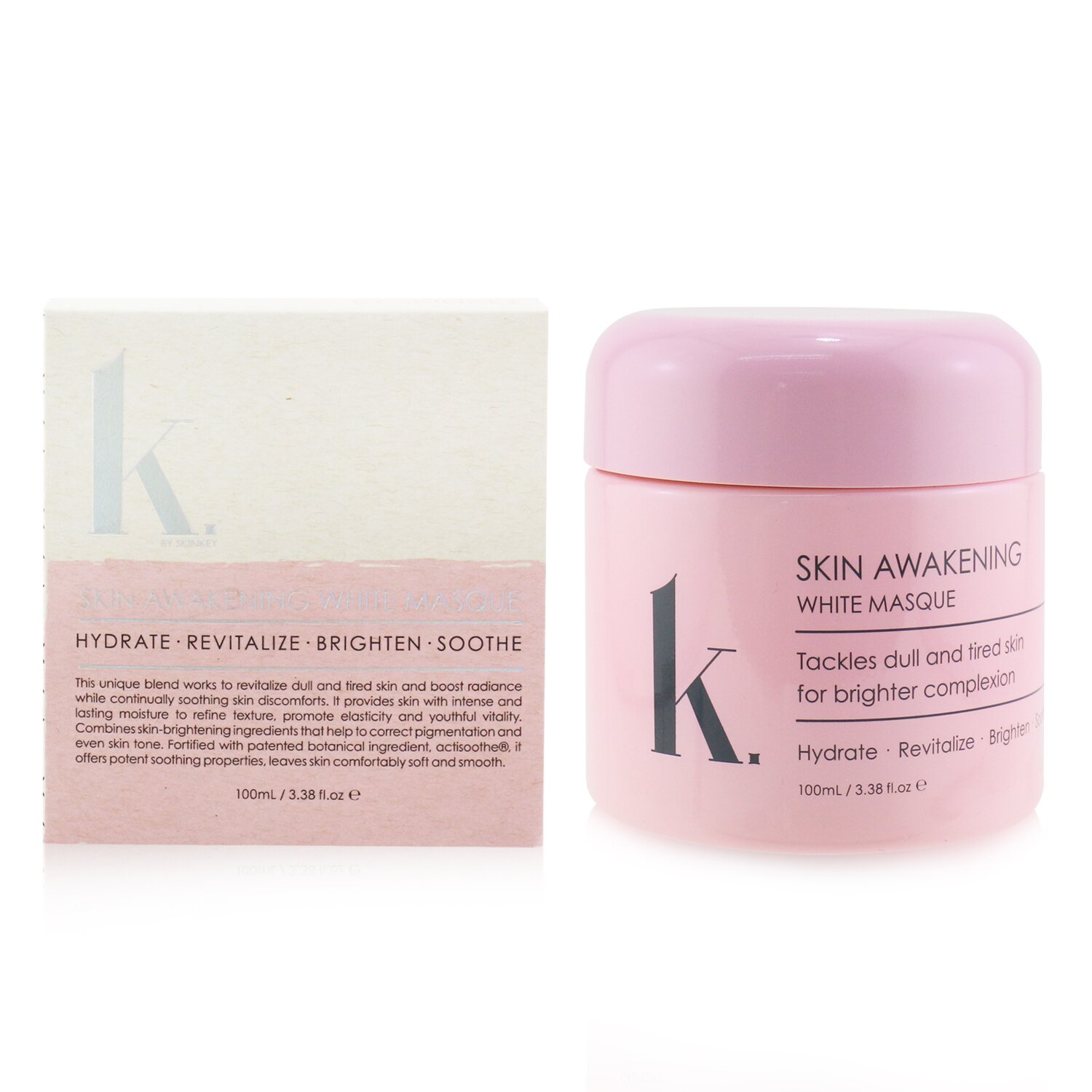 SKINKEY K. Series Skin Awakening White Masque - Hydrate, Revitalize, Brighten & Soothe 100ml/3.38oz