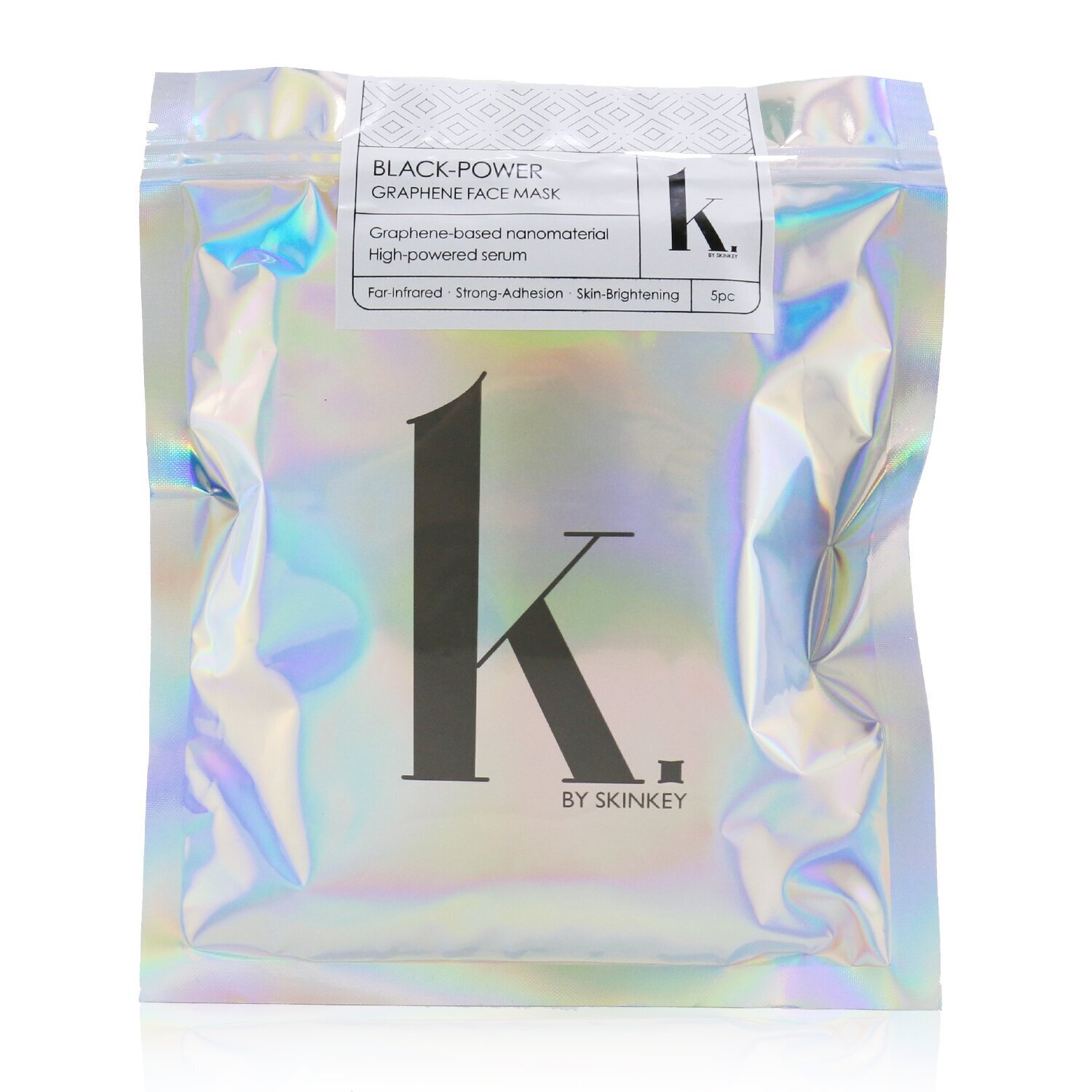 SKINKEY K. Series Black-Power Graphene Face Mask - Far-Infared, Strong-Adhesion & Skin-Brightening 5pcs