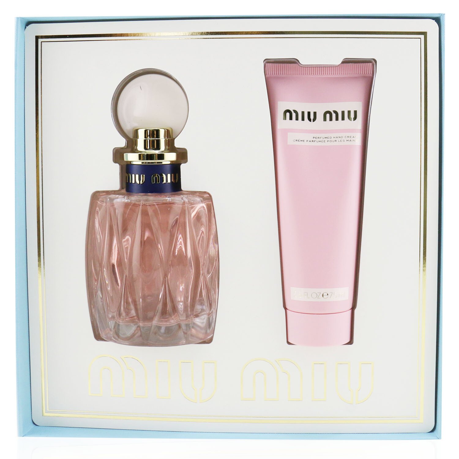 Miu Miu L'Eau Rosee Coffret: Eau De Toilette Spray 100ml/3.4oz + Perfumed Hand Cream 75ml/2.5oz 2pcs