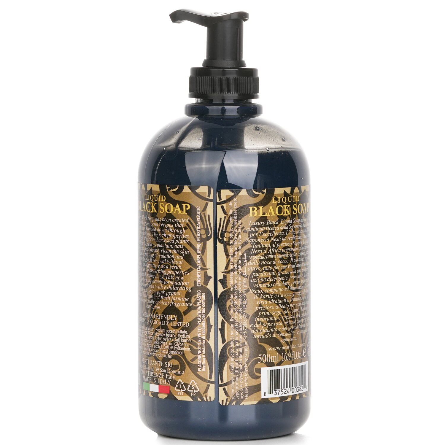 Nesti Dante Luxury Liquid Black Soap With Vegetal Active Carbon (Limited Edition) 500ml/16.9oz