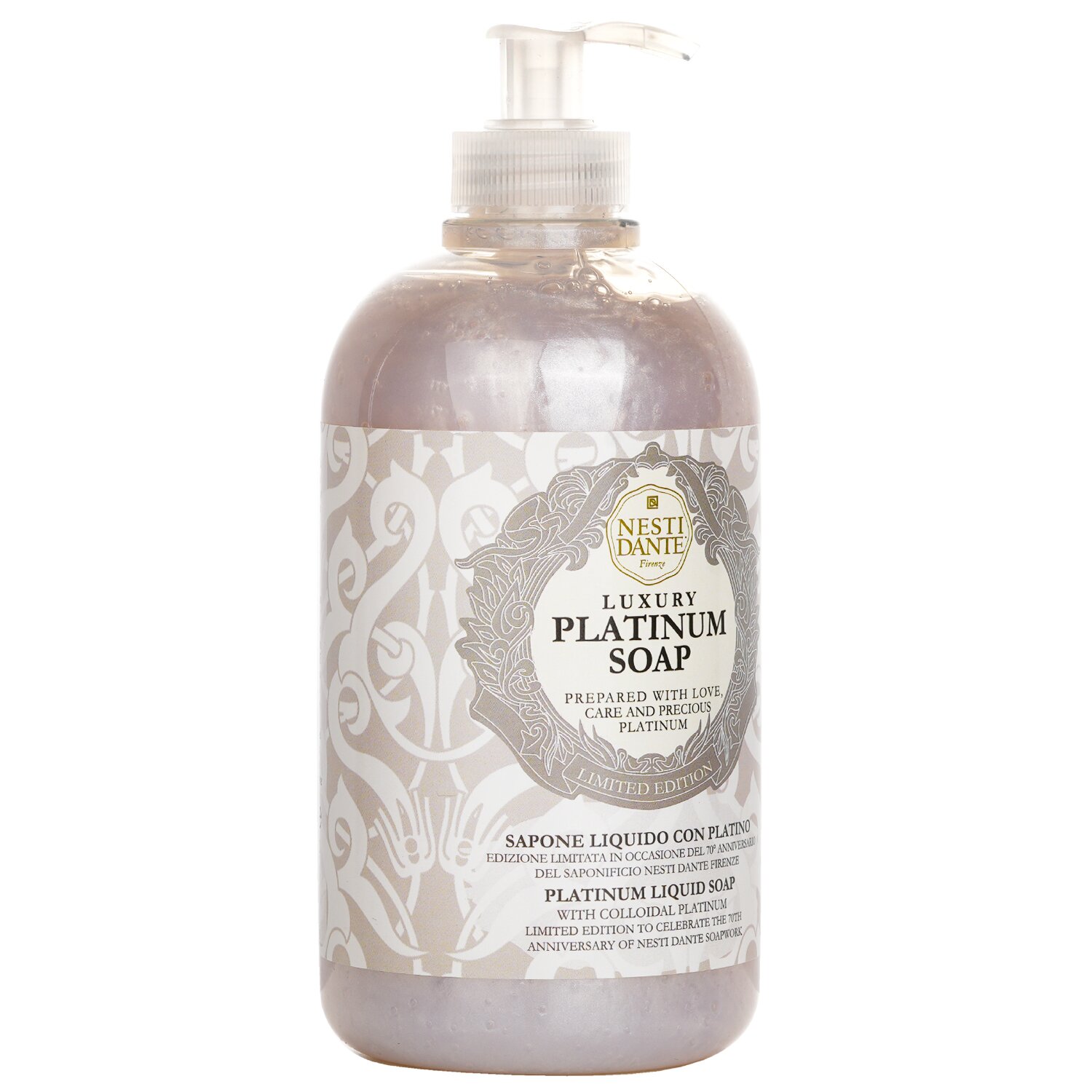 Nesti Dante Luxusní platinové tekuté mýdlo k 70. výročí s koloidní platinou (limitovaná edice) 500ml/16.9oz