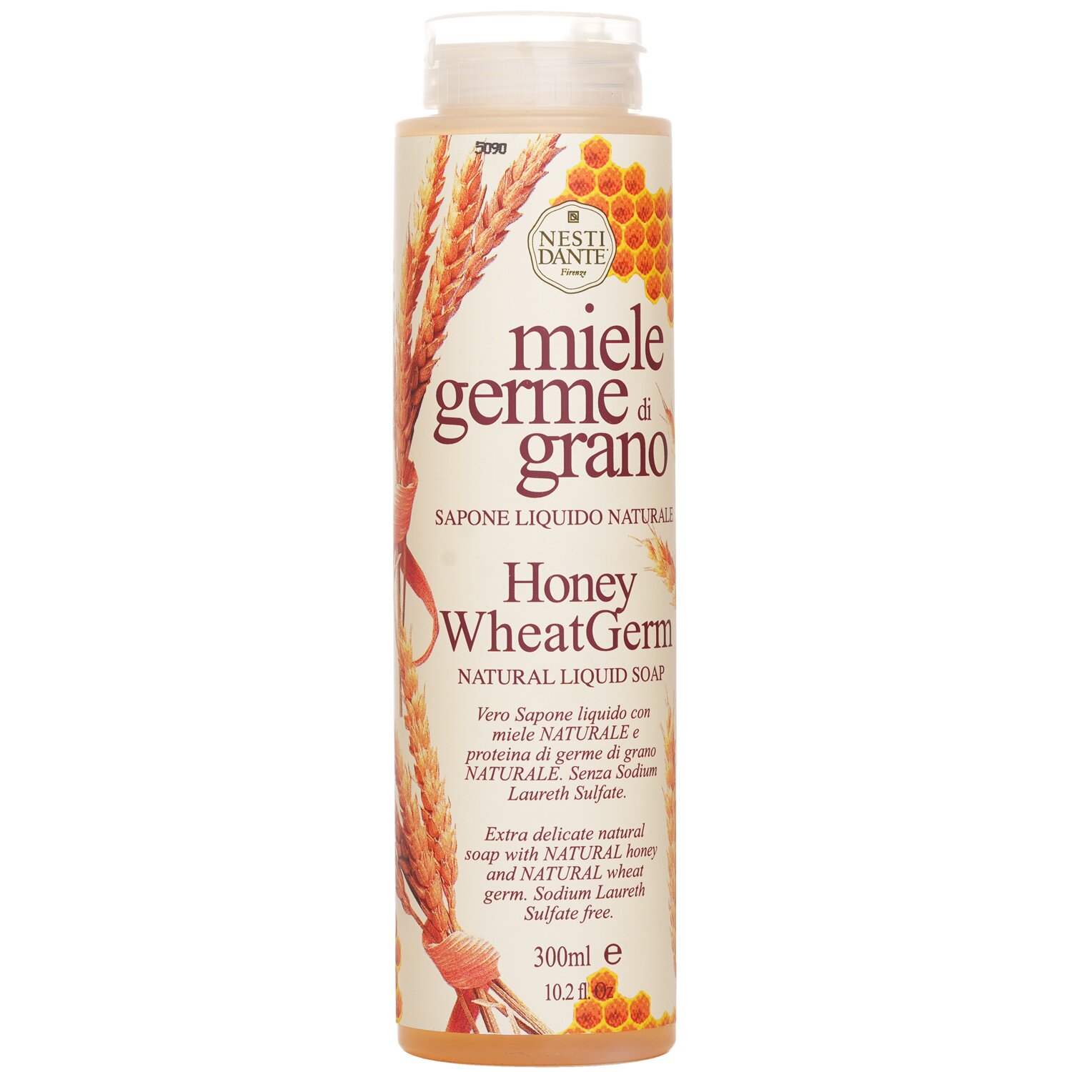 Nesti Dante Jabón Líquido Natural - Germen de Trigo con Miel (Gel de Ducha) 300ml/10.2oz