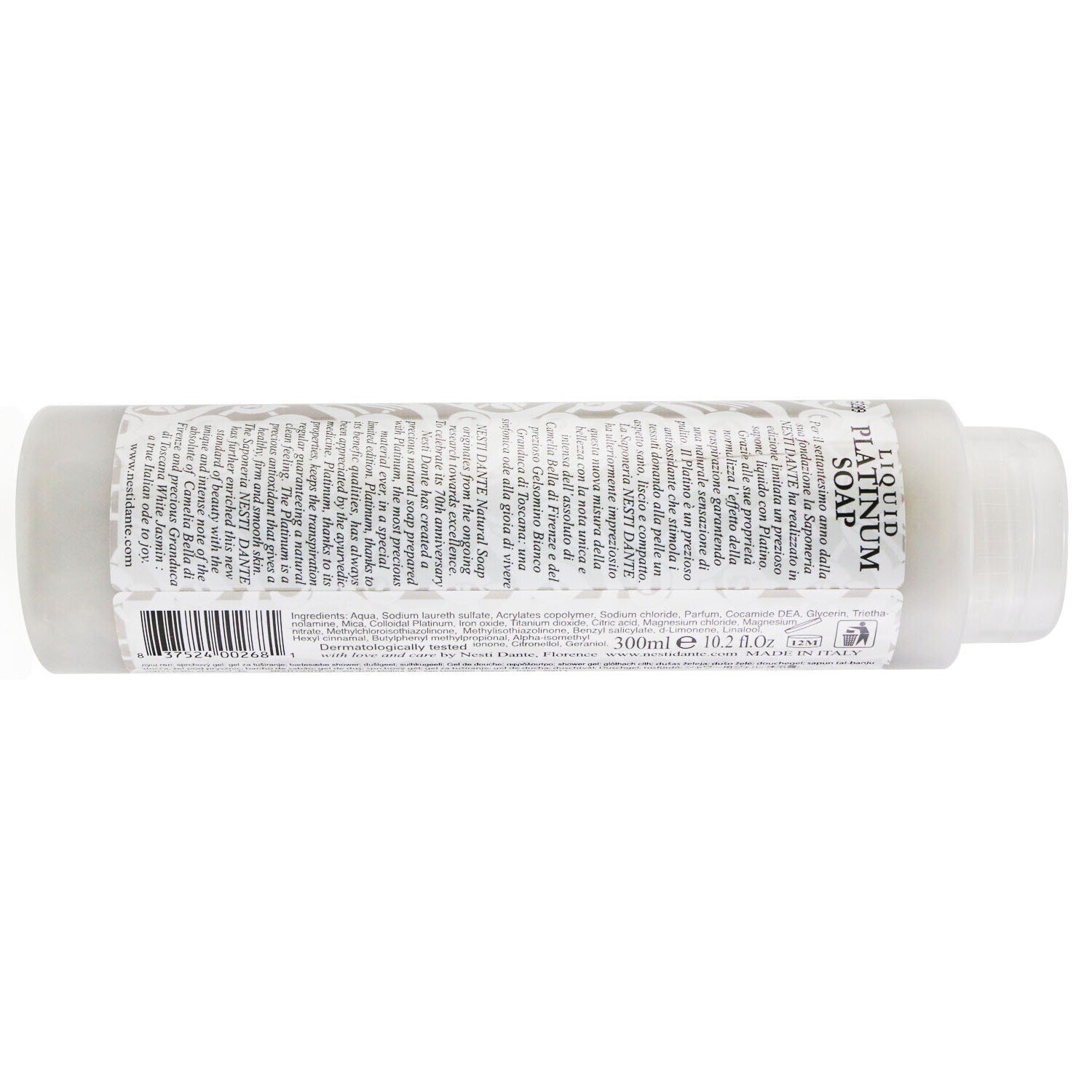 Nesti Dante 70 Anniversary Luxury Platinum Liquid Soap With Colloidal Platinum (Shower Gel) (Limited Edition) 300ml/10.2oz