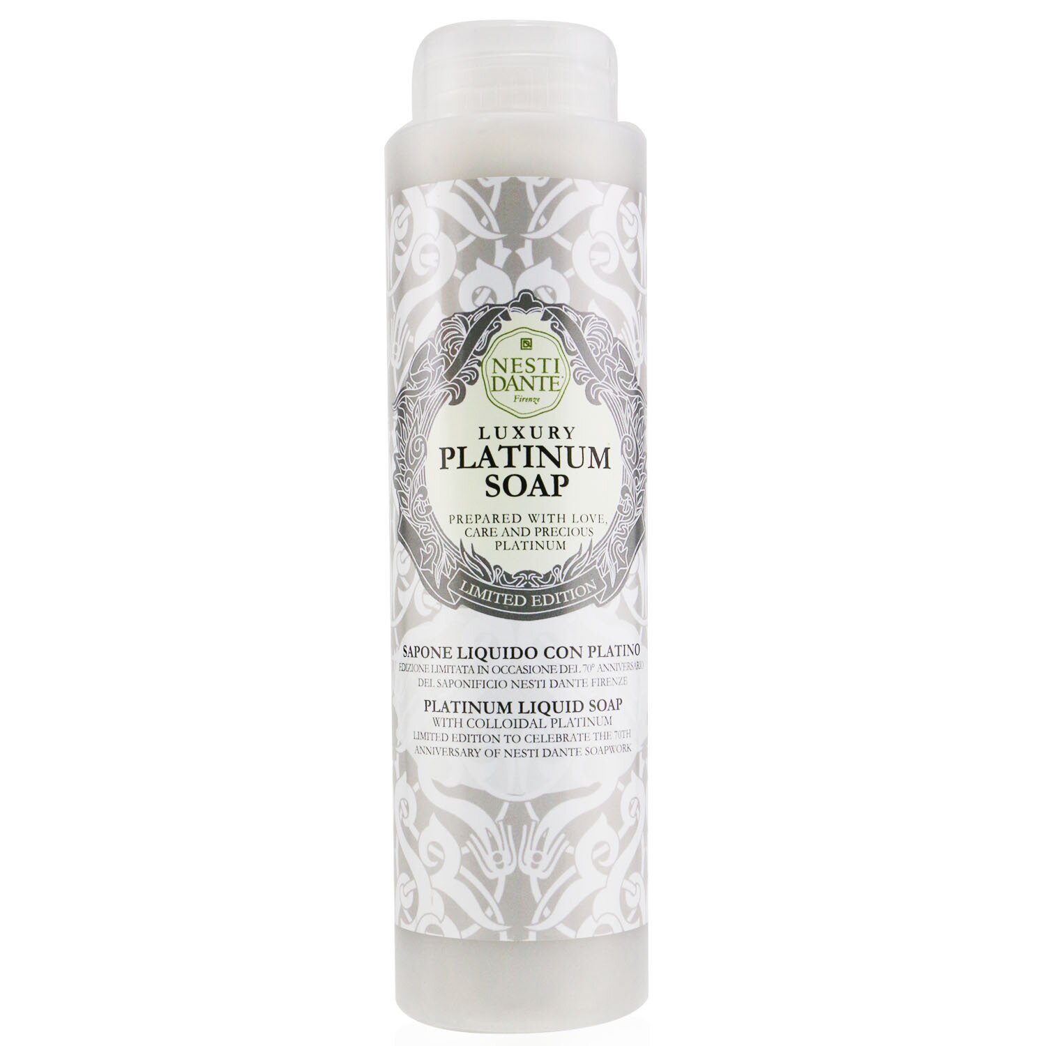 Nesti Dante 70 Anniversary Luxury Platinum Liquid Soap With Colloidal Platinum (Shower Gel) (Limited Edition) 300ml/10.2oz