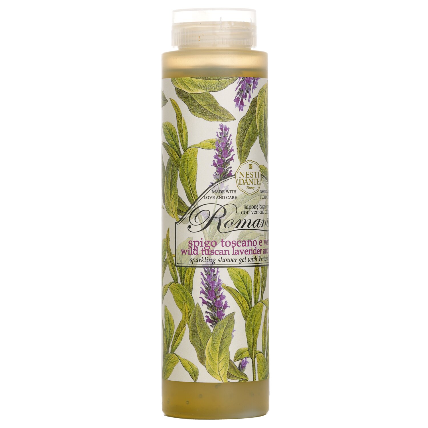 Nesti Dante Romantica Sparkling Shower Gel With Verbena Officinalis - Wild Tuscan Lavender & Verbena 300ml/10.2oz