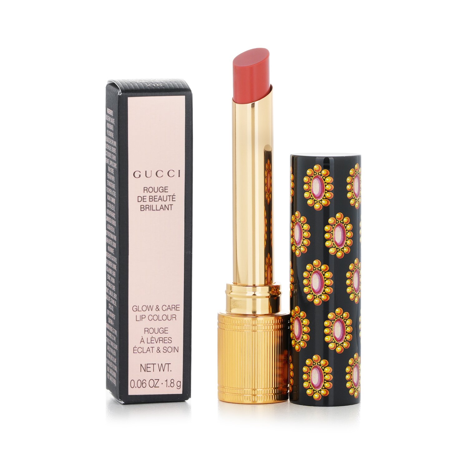 Gucci Rouge De Beaute Brillant Glow & Care Lip Colour 1.8g/0.06oz