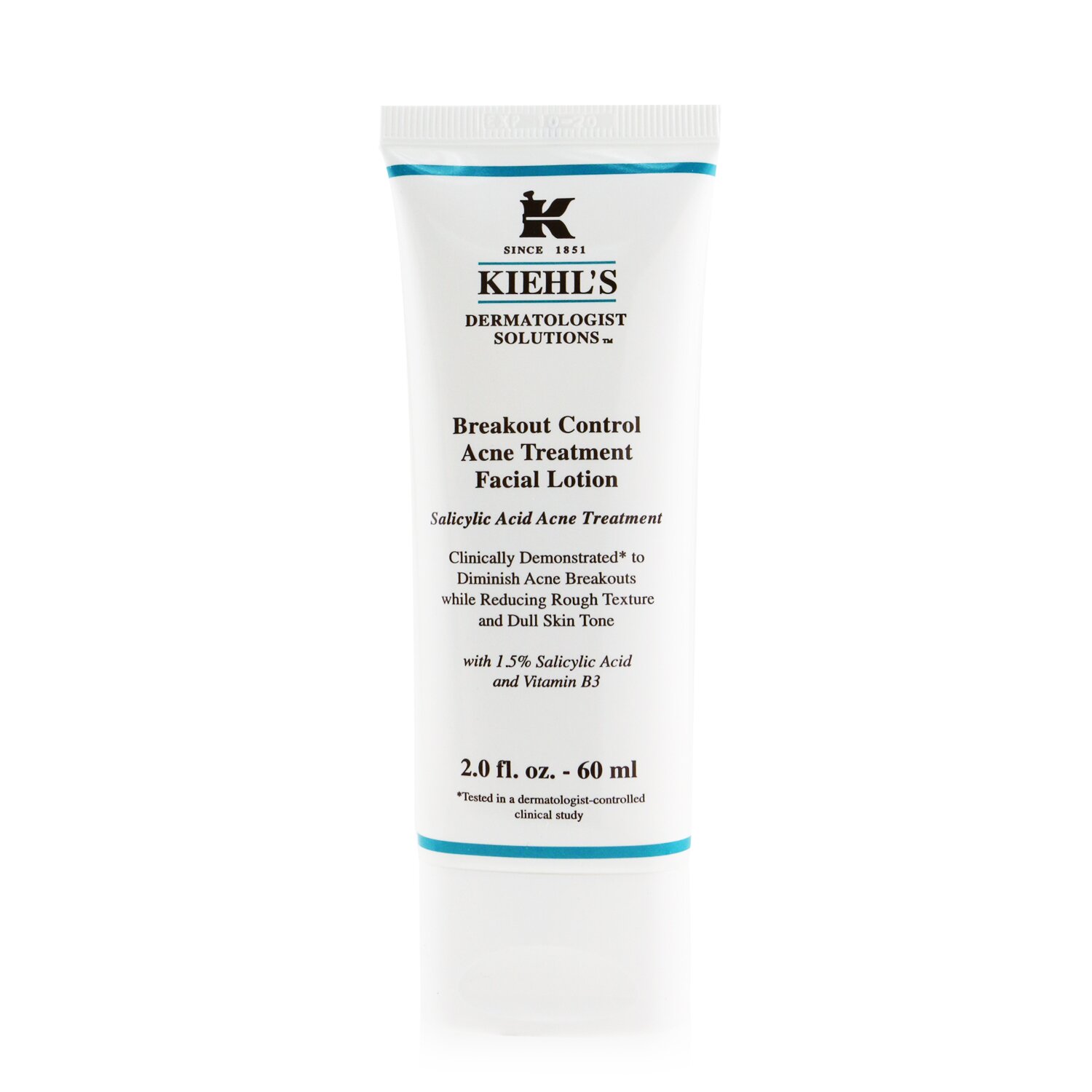 Kiehl's Dermatologist Solutions Breakout Control Acne Treatment Facial Lotion (Exp. 10/2020) 60ml/2oz