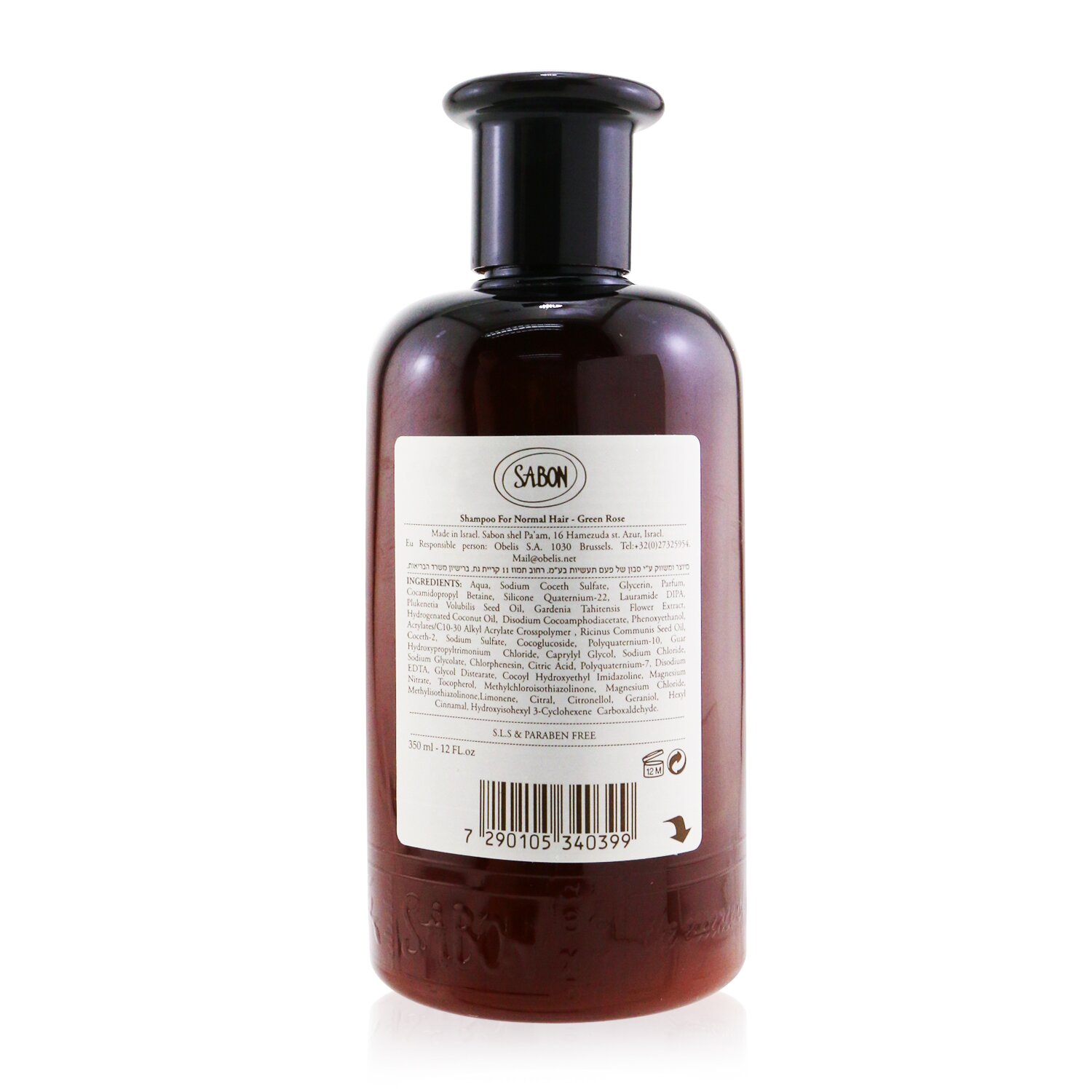 Sabon Shampoo - Green Rose (Exp. Date: 11/2020) 350ml/12oz