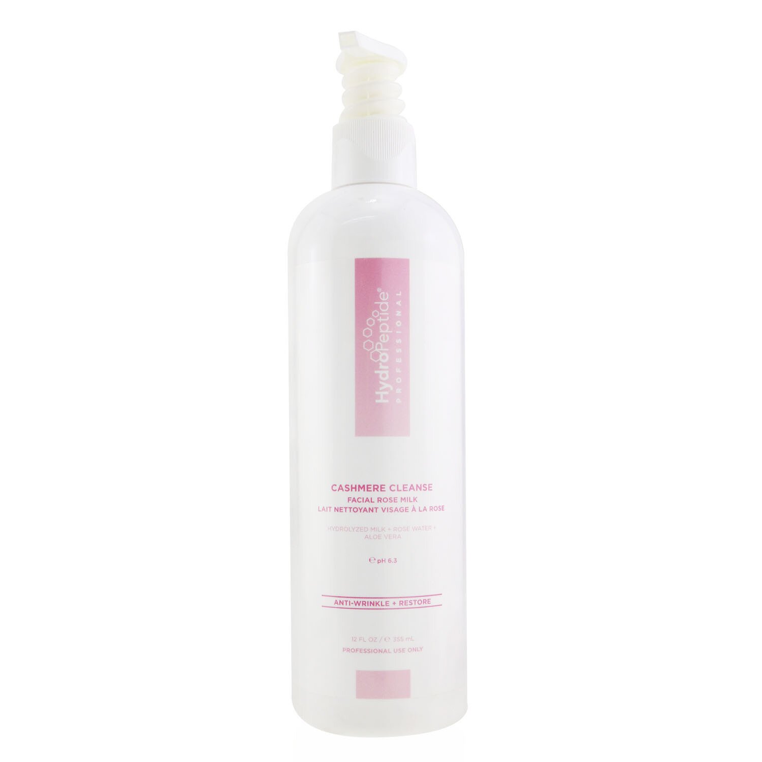 HydroPeptide Cashmere Cleanse Facial Rose Milk (Salon Size) 355ml/12oz