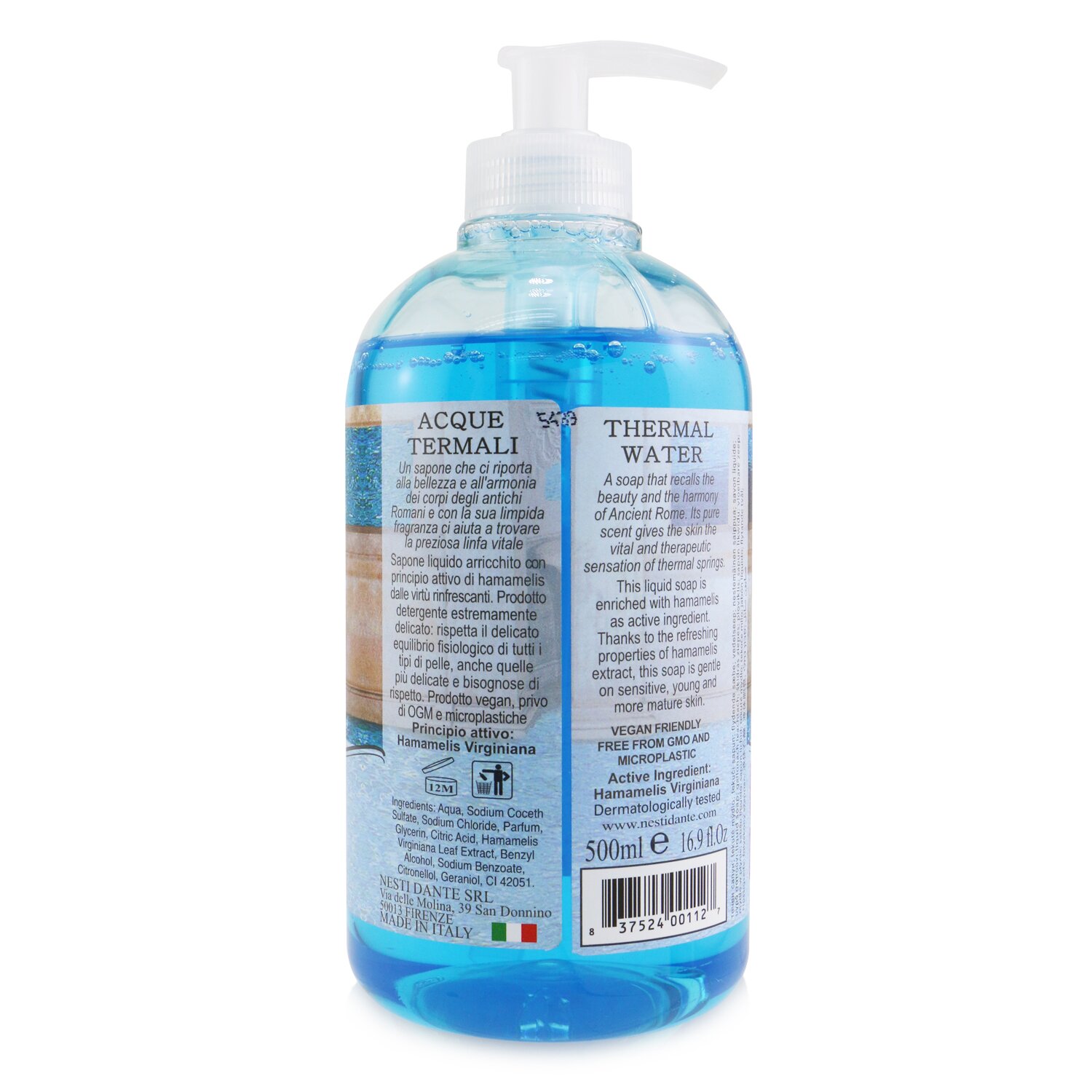 内斯蒂丹特 Nesti Dante 金缕梅手部及面部液体皂 - 温泉水 500ml/16.9oz