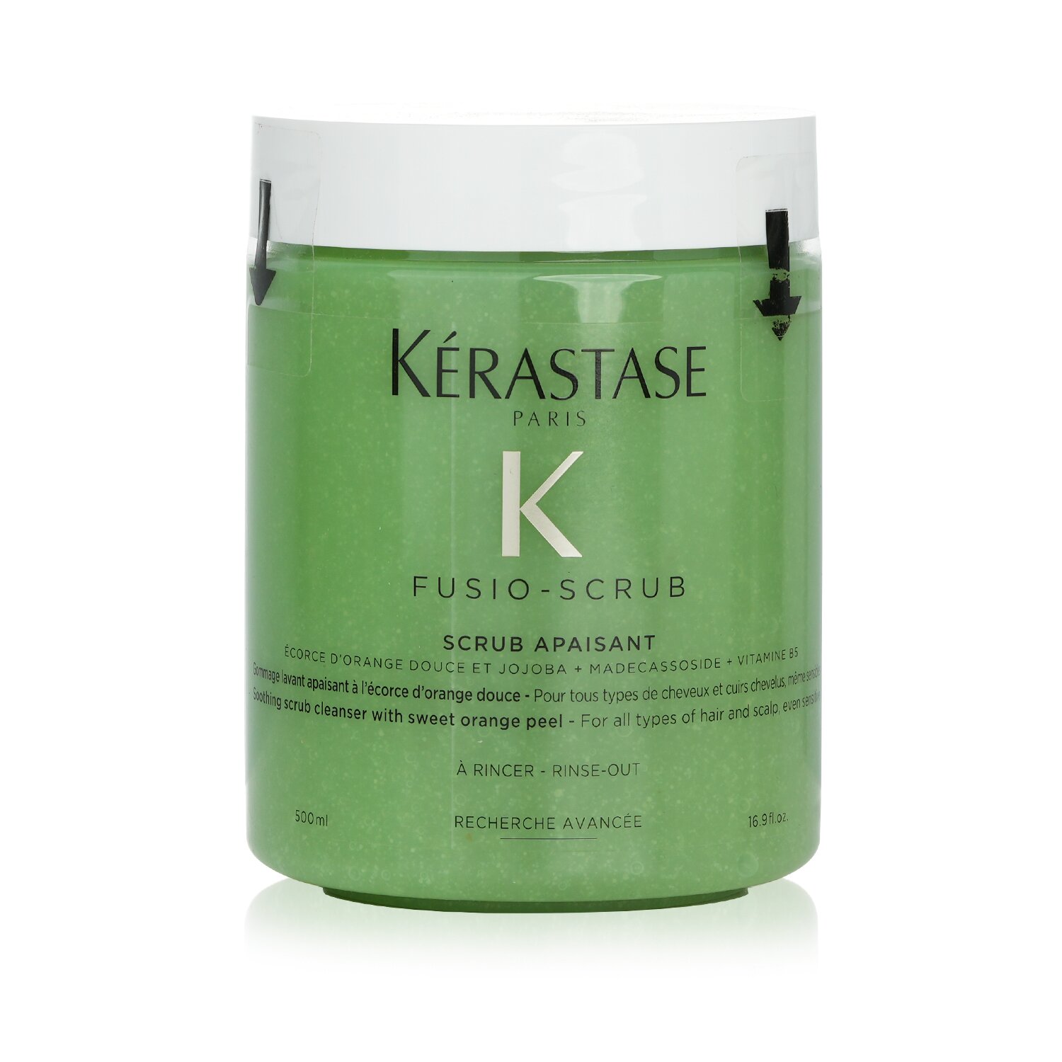 Kerastase Fusio-Scrub Scrub Apaisant Limpiador Exfoliante Calmante con Cáscara de Naranja Dulce (Para Todo Tipo de Cabello y Cuero Cabelludo, Incluso Sensible) 500ml/16.9oz