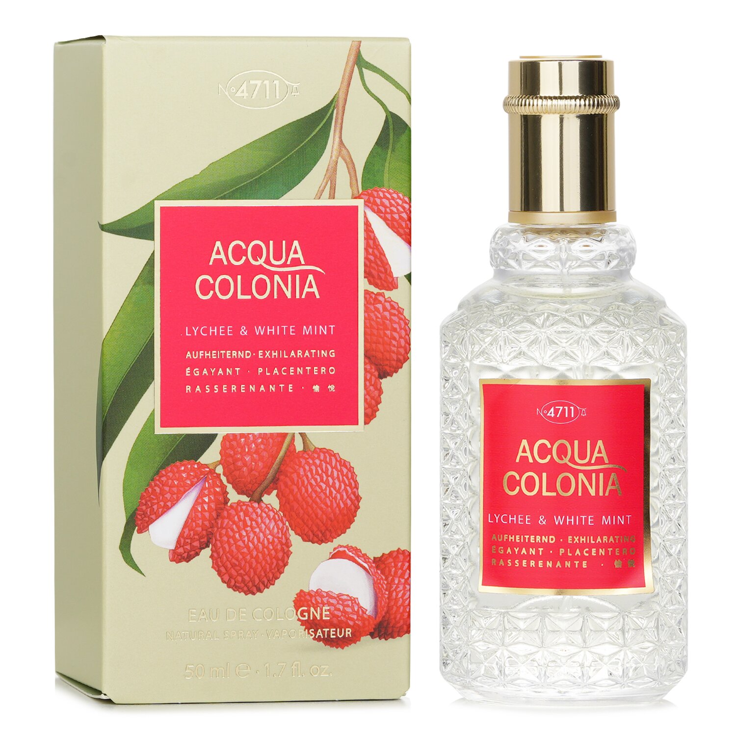 4711 Acqua Colonia Lychee & White Mint Eau De Cologne Spray 50ml/1.7oz