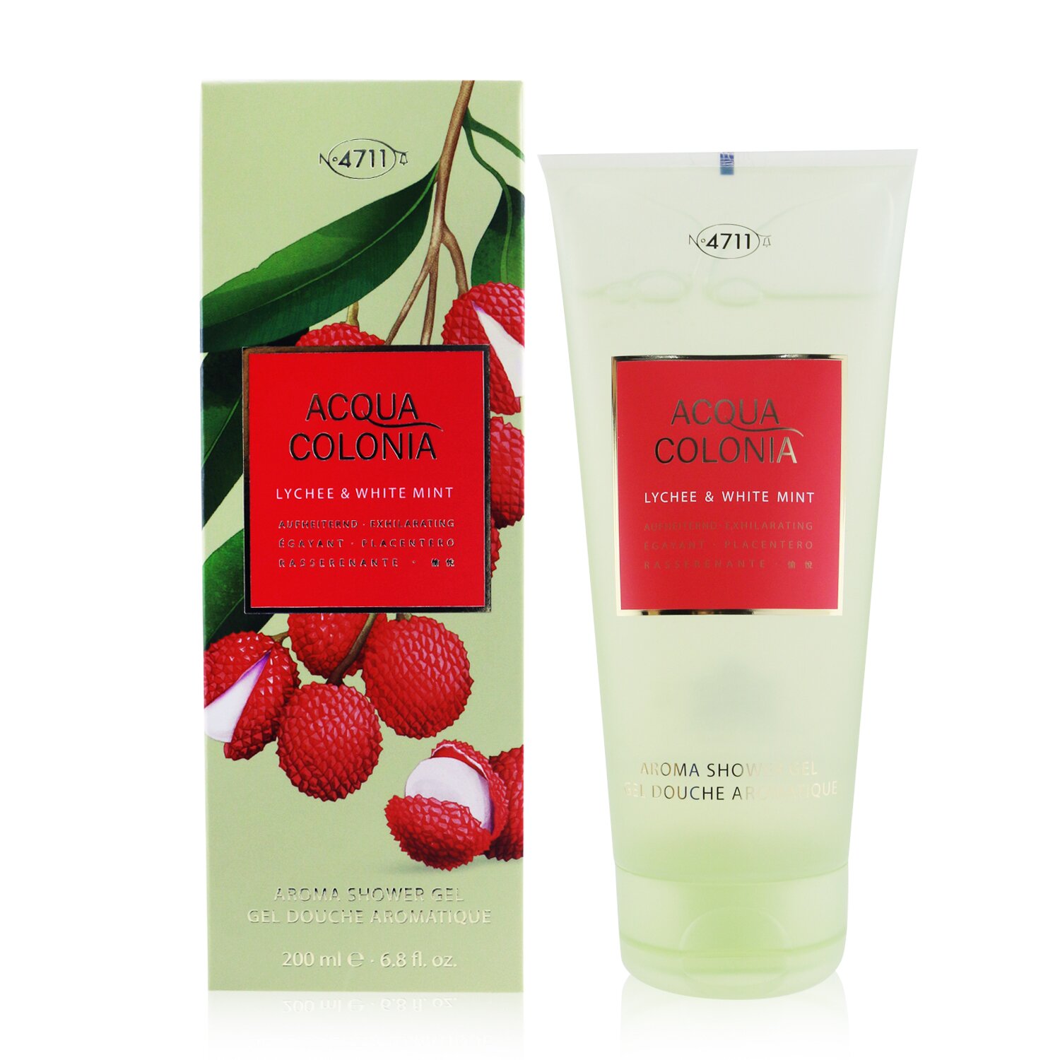 4711 Acqua Colonia Lychee & White Mint Aroma Shower Gel 200ml/6.8oz