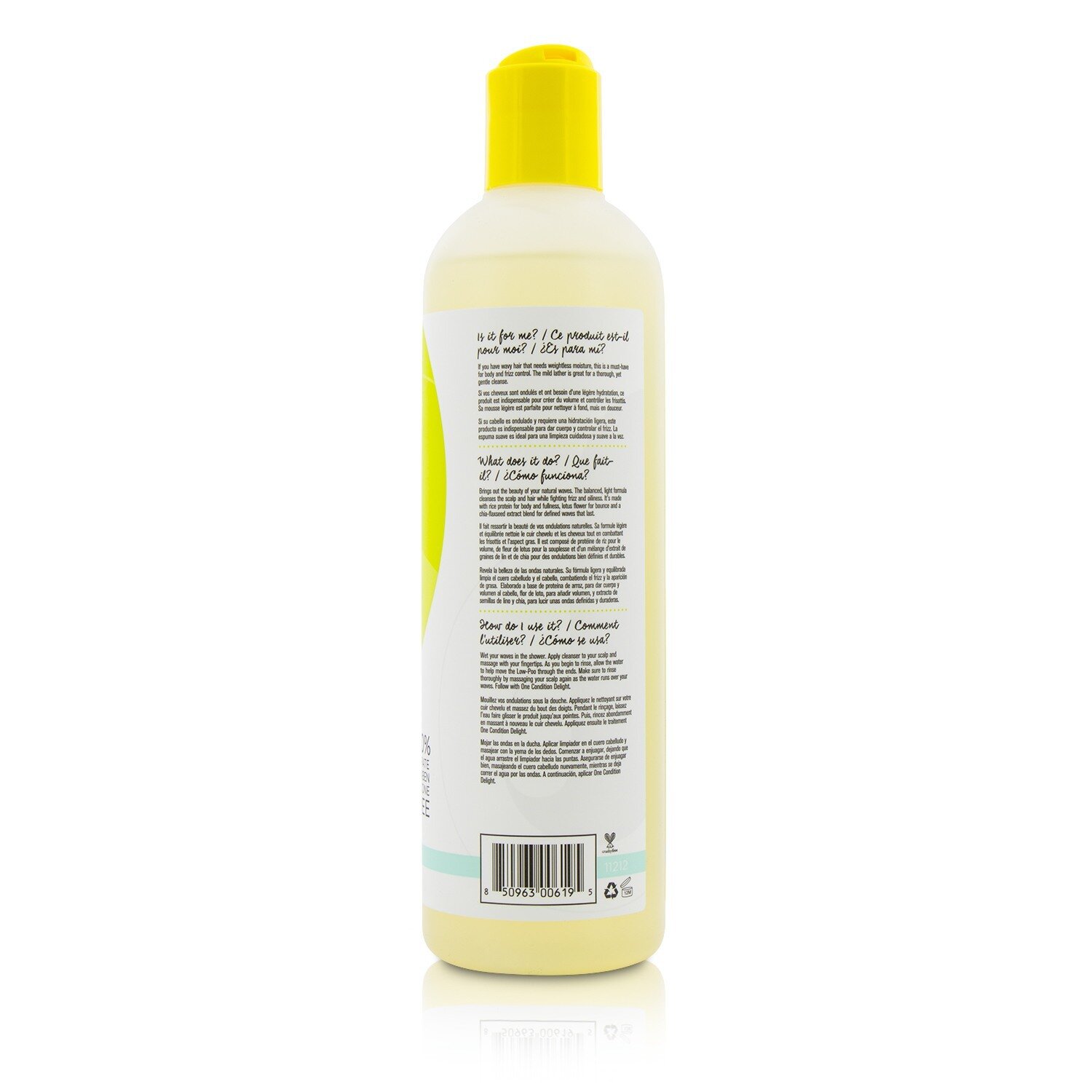 DevaCurl Low-Poo Delight (Espuma Limpiadora Ondas Ligeras - Para Cabello Rizado) 355ml/12oz