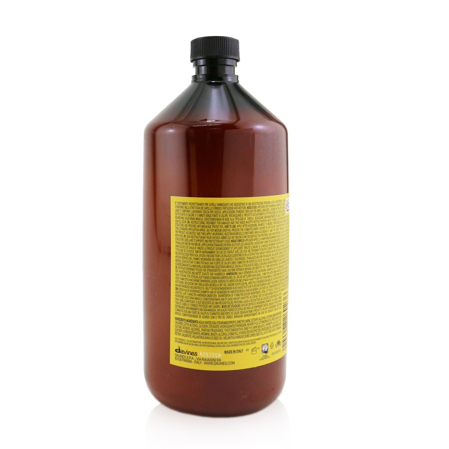 Davines Natural Tech Nourishing Keratin Wonder Superactive (Restructuring Treatment For Extremely Damaged Hair) 1000ml/33.81oz