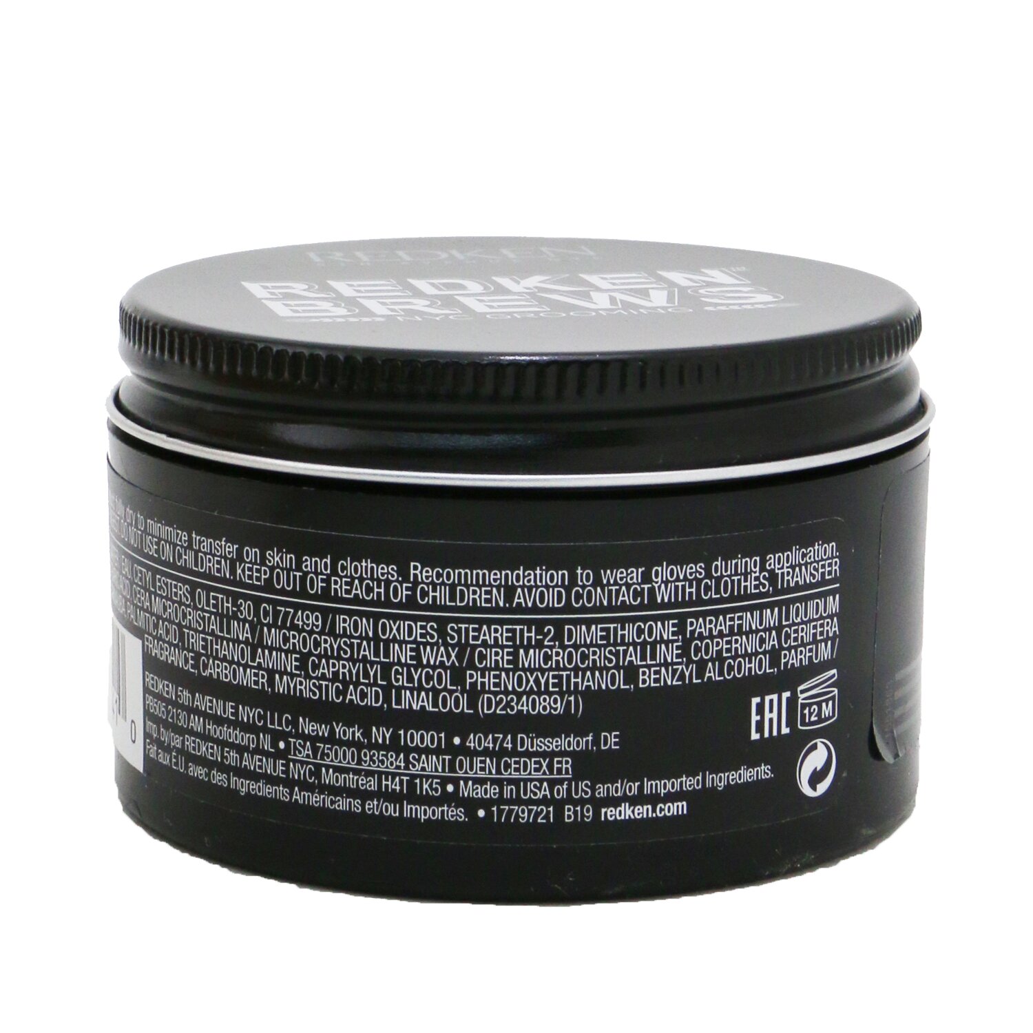 Redken Brews Camo Pomade (Medium Control / Black Tinted Styling Paste) 100ml/3.4oz