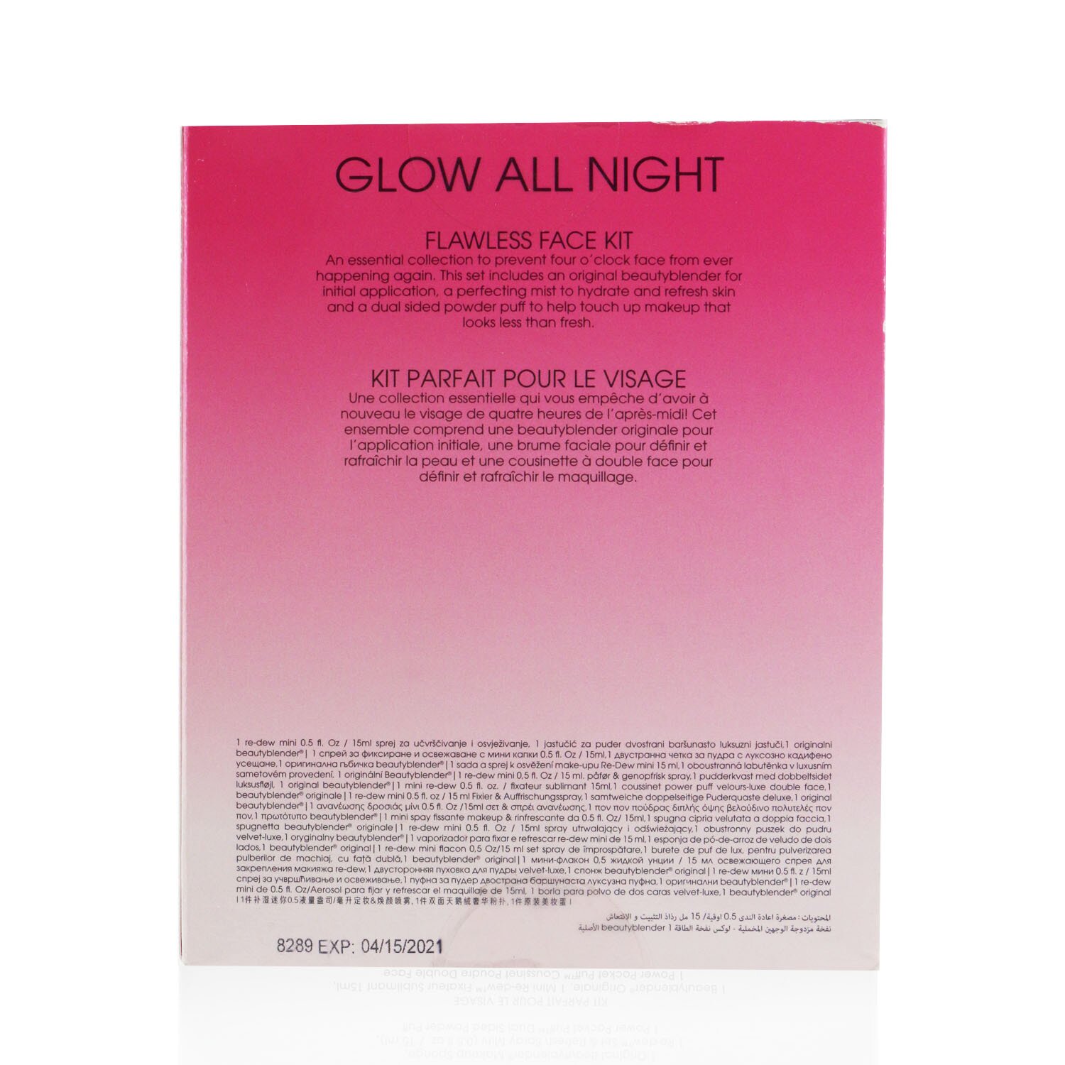BeautyBlender Glow All Night Flawless Face Kit: 1x Original Beautyblender + 1x Re 3pcs