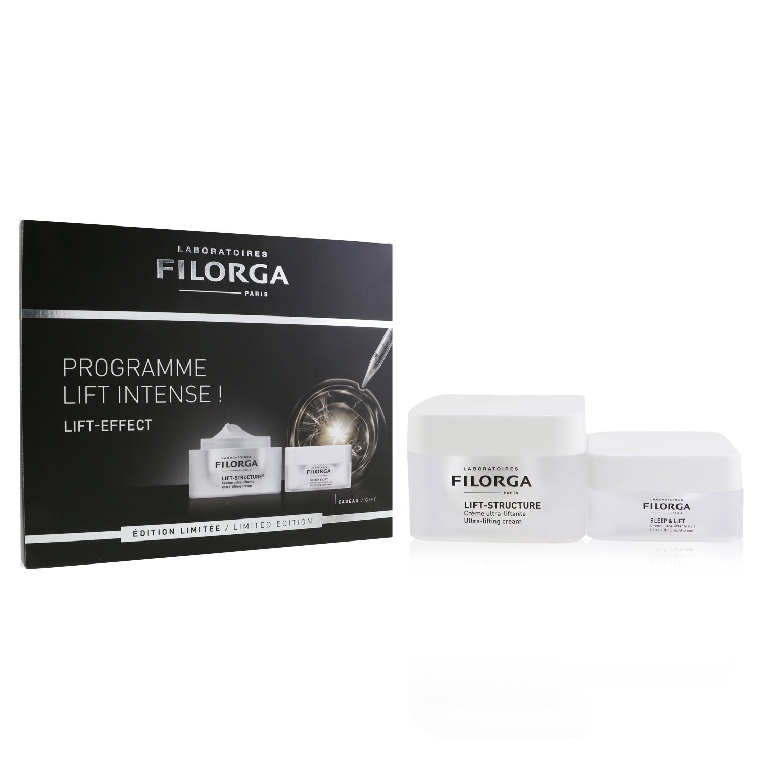 Filorga Lift-Effect Programme: 1x Lift-Structure Ultra-Lifting Cream - 50ml/1.7oz + 1x Sleep & Lift Ultra-Lifting Night Cream - 15ml/0.5oz 2pcs