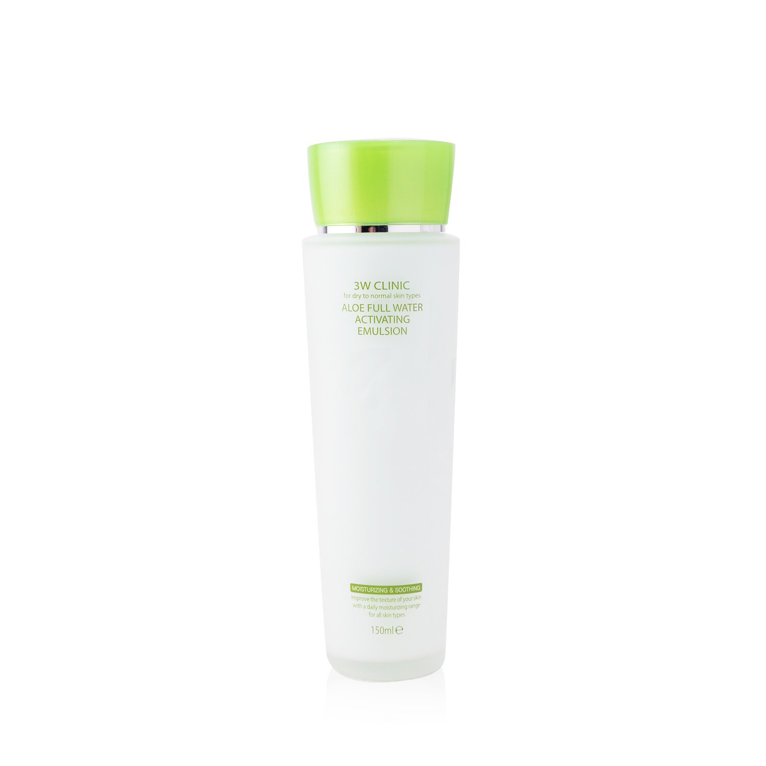 3W Clinic Aloe Full Water Activating Emulsion - For Dry to Normal Skin Types (Exp. Date: 01/2021) 150ml/5oz