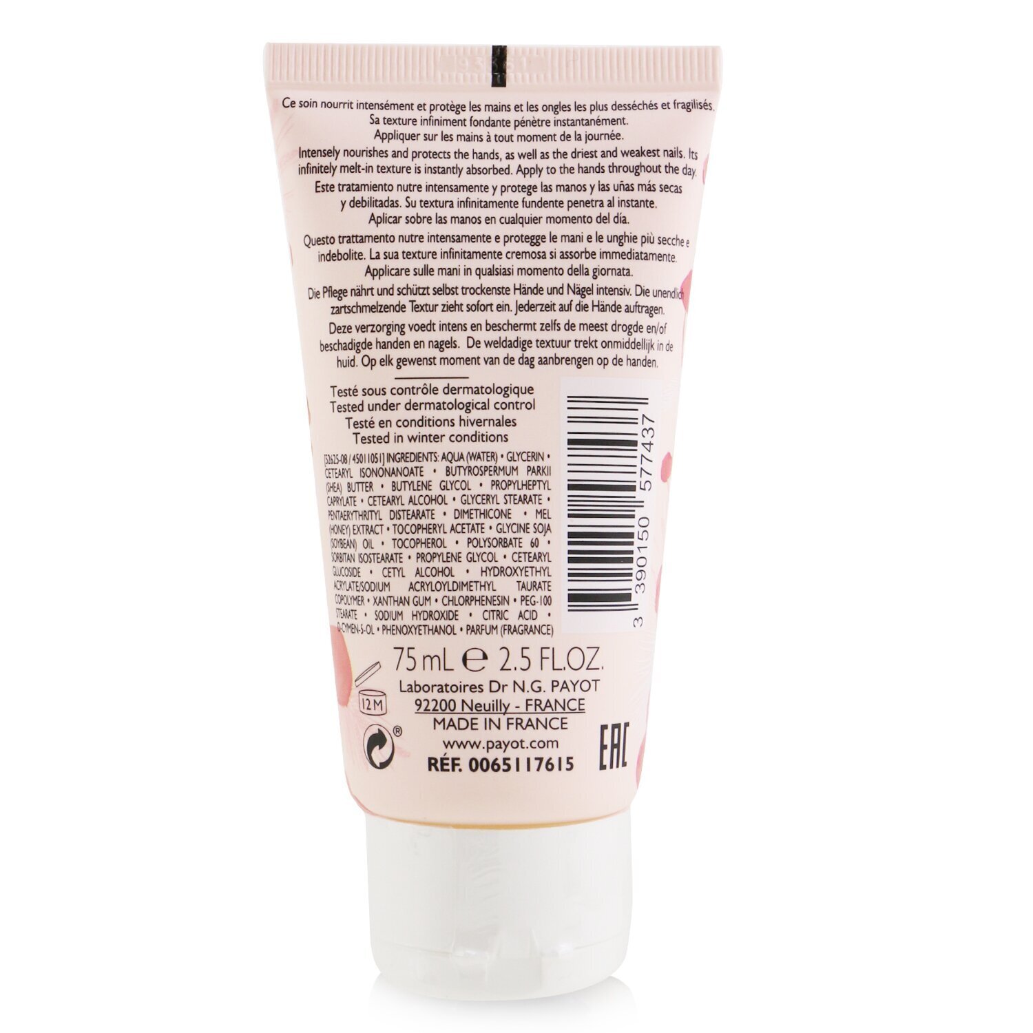 Payot 24HR Comforting Nourishing Hand Cream - With Multi-Flower Honey Extract 75ml/2.5oz