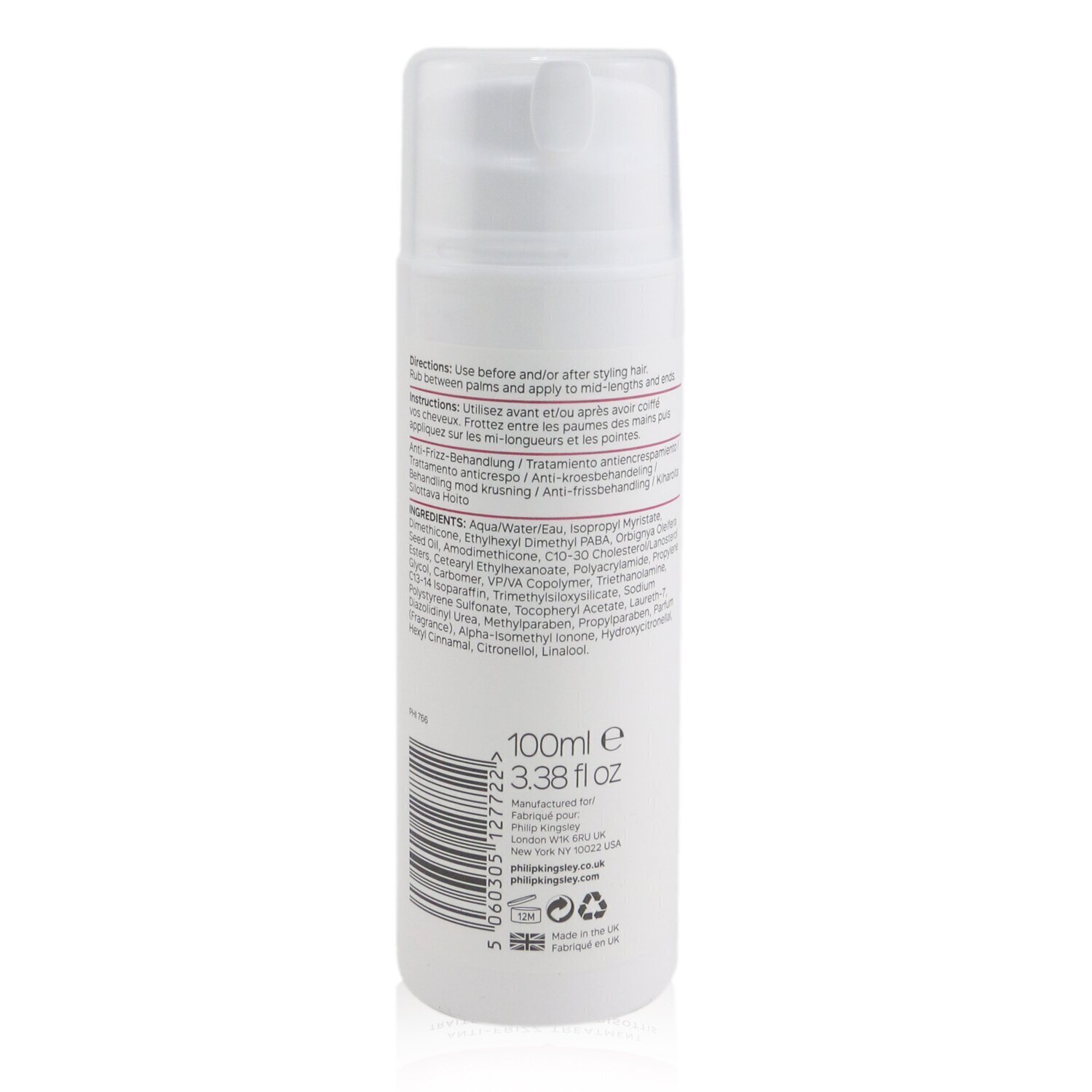 Philip Kingsley Preen Cream (Anti-Frizz Treatment) 100ml/3.38oz