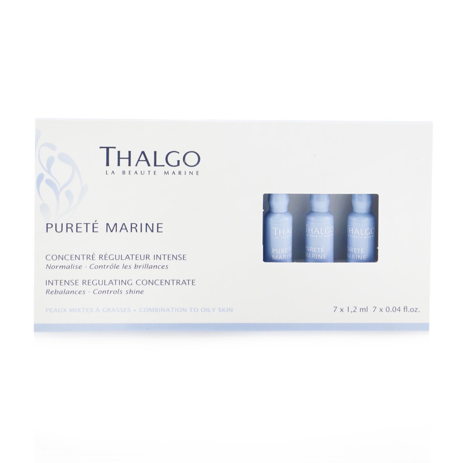 Thalgo Purete Marine Интенсивный Регулирующий Концентрат (для Комбинированной и Жирной Кожи) 7x1.2ml/0.04oz