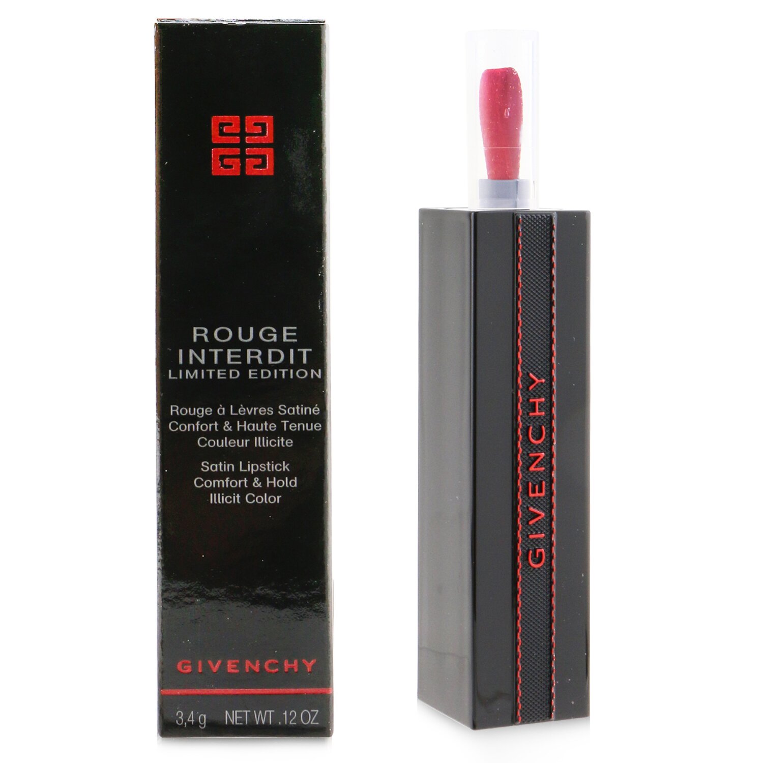 Givenchy Rouge Interdit Satin Lipstick (Limited Edition) 3.4g/0.12oz