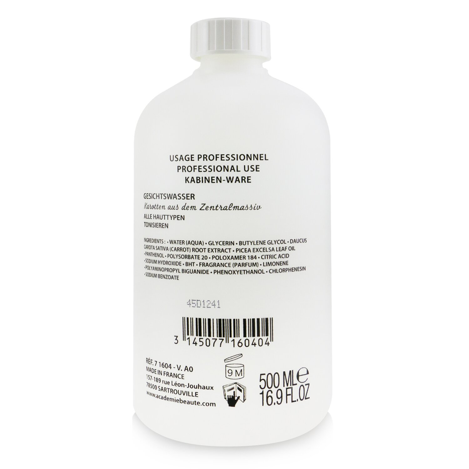 Academie Tonifying Lotion - For All Skin Types 500ml/16.9oz