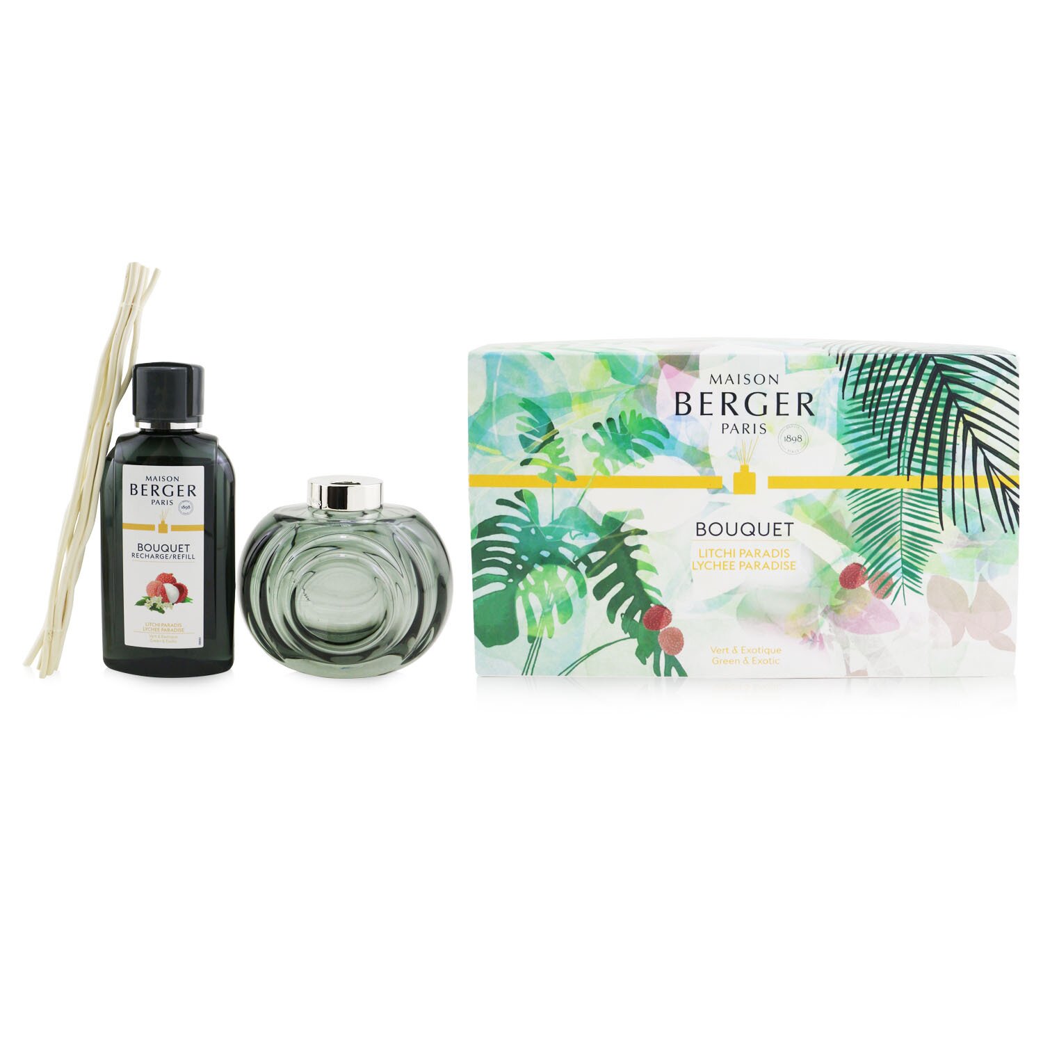 Lampe Berger (Maison Berger Paris) Immersion Grey Scented Bouquet - Lychee Paradise 200ml/6.76oz