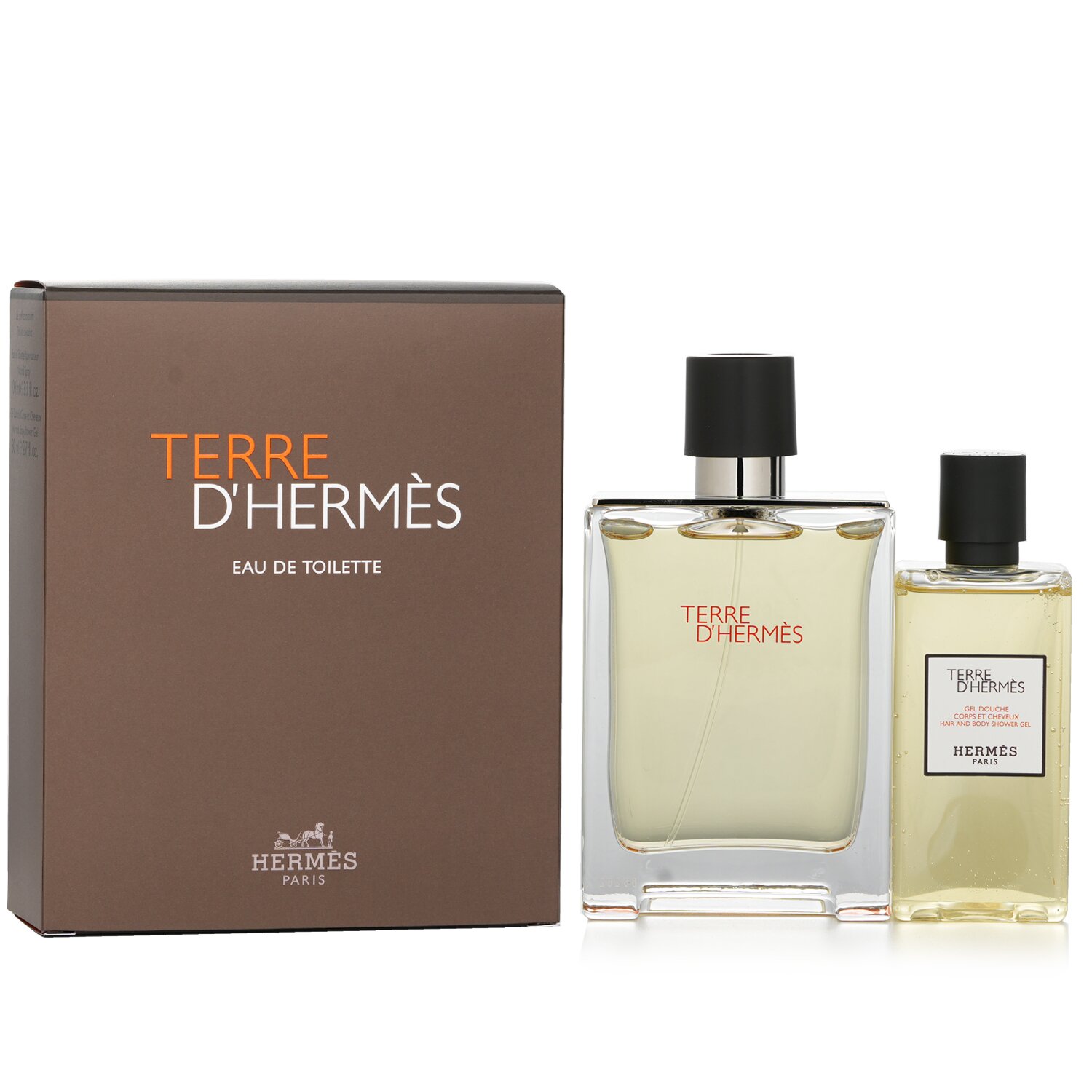 エルメス Hermes テール ドゥ エルメス コフレ: EDT SP 100ml/3.3oz + ヘア＆ボディ シャワージェル 80ml/2.7oz 2pcs
