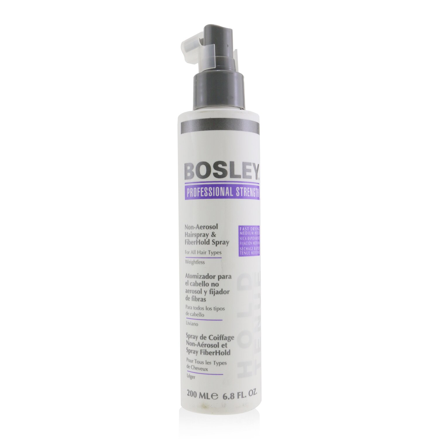 Bosley Professional Strength Non-Aerosol Hairspray & FiberHold Spray (For All Hair Types) 200ml/6.8oz