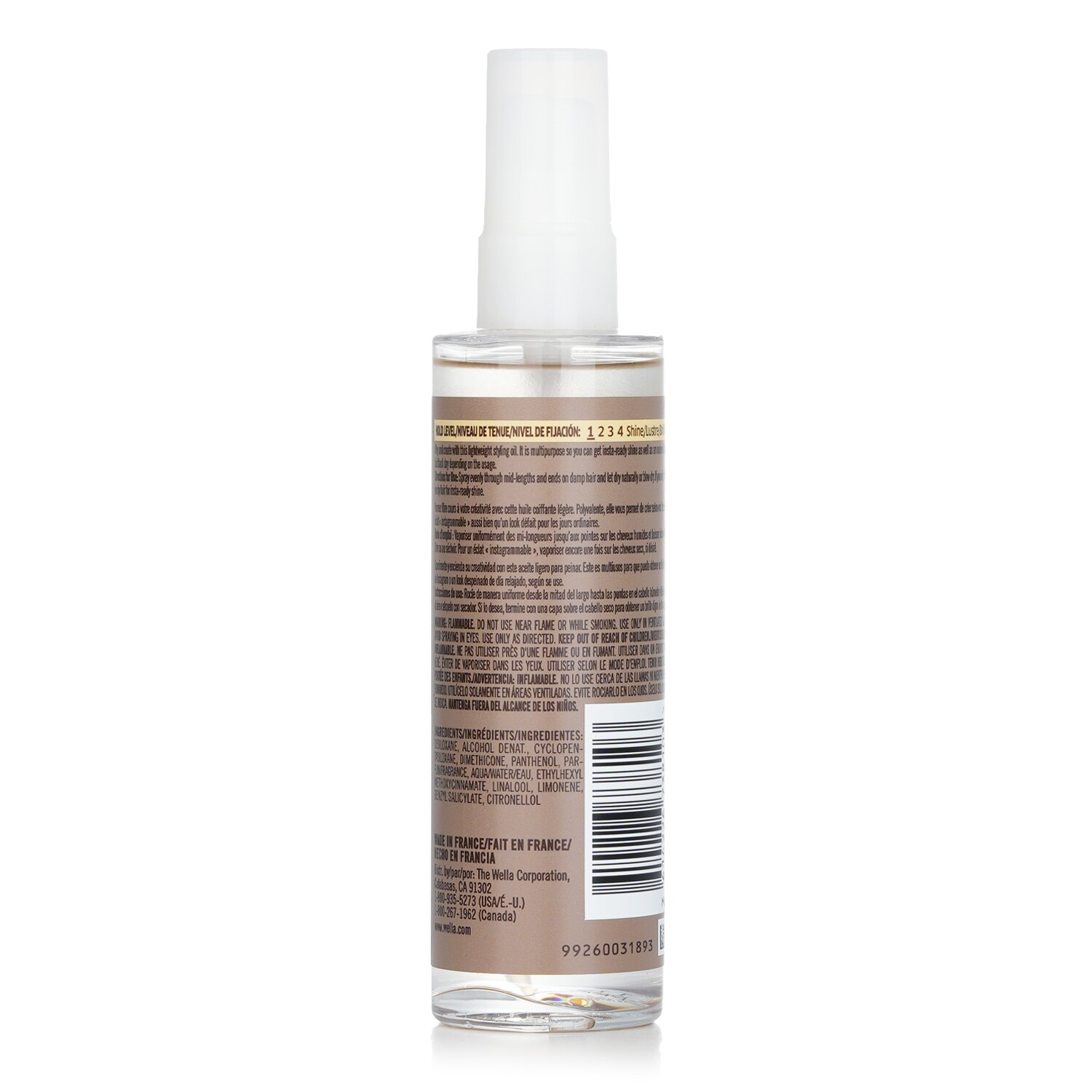 Wella EIMI Oil Spritz Sprayable Styling Oil (Hold Level 1) 95ml/3.2oz