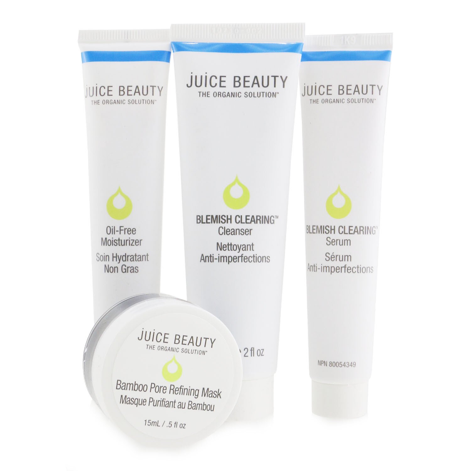 Juice Beauty Blemish Clearing Solutions Kit 4pcs+1washcloth