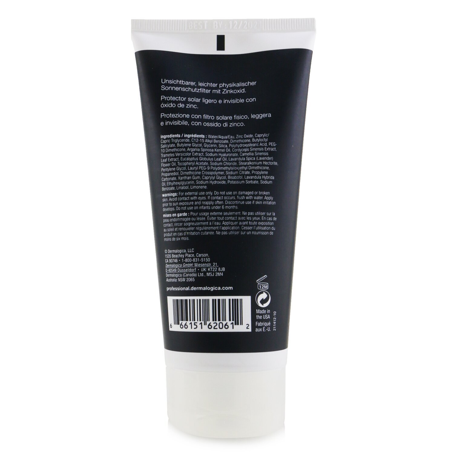 Dermalogica Невидимая физическая защита Минеральный солнцезащитный крем SPF30 (Салонный Размер) 177ml/6oz