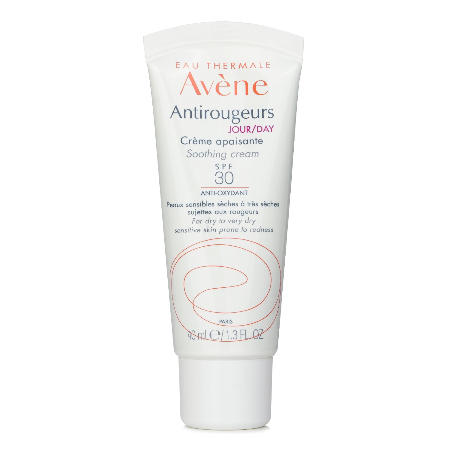 Avene Antirougeurs DAY Soothing Cream SPF 30 - For Dry to Very Dry Sensitive Skin Prone to Redness 40ml/1.3oz