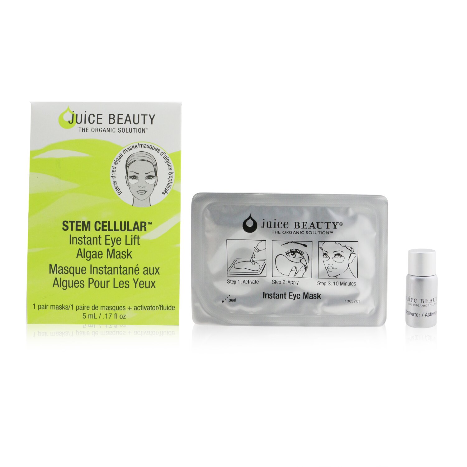 Juice Beauty Stem Cellular Instant Eye Lift Algae Mask 1application