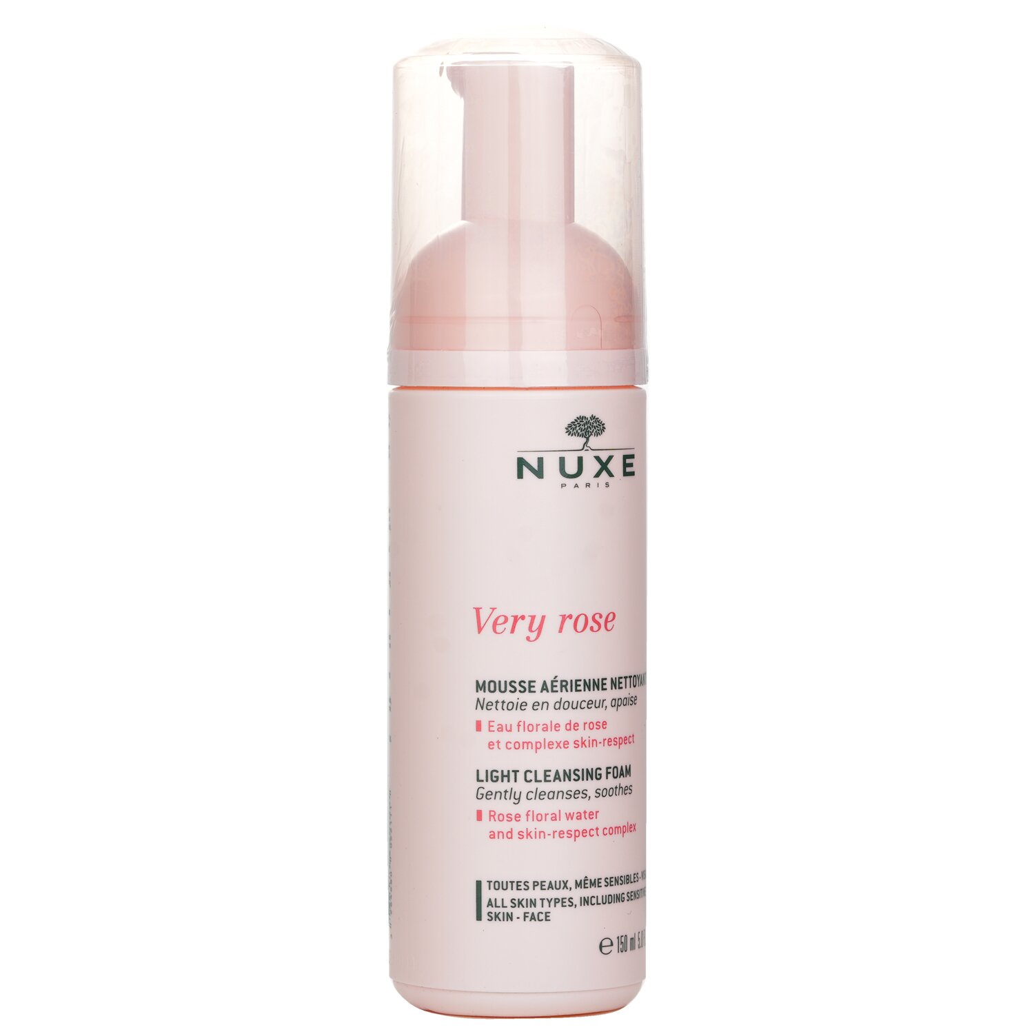Nuxe Bardzo różowa lekka pianka oczyszczająca - do wszystkich rodzajów skóry 150ml/5oz