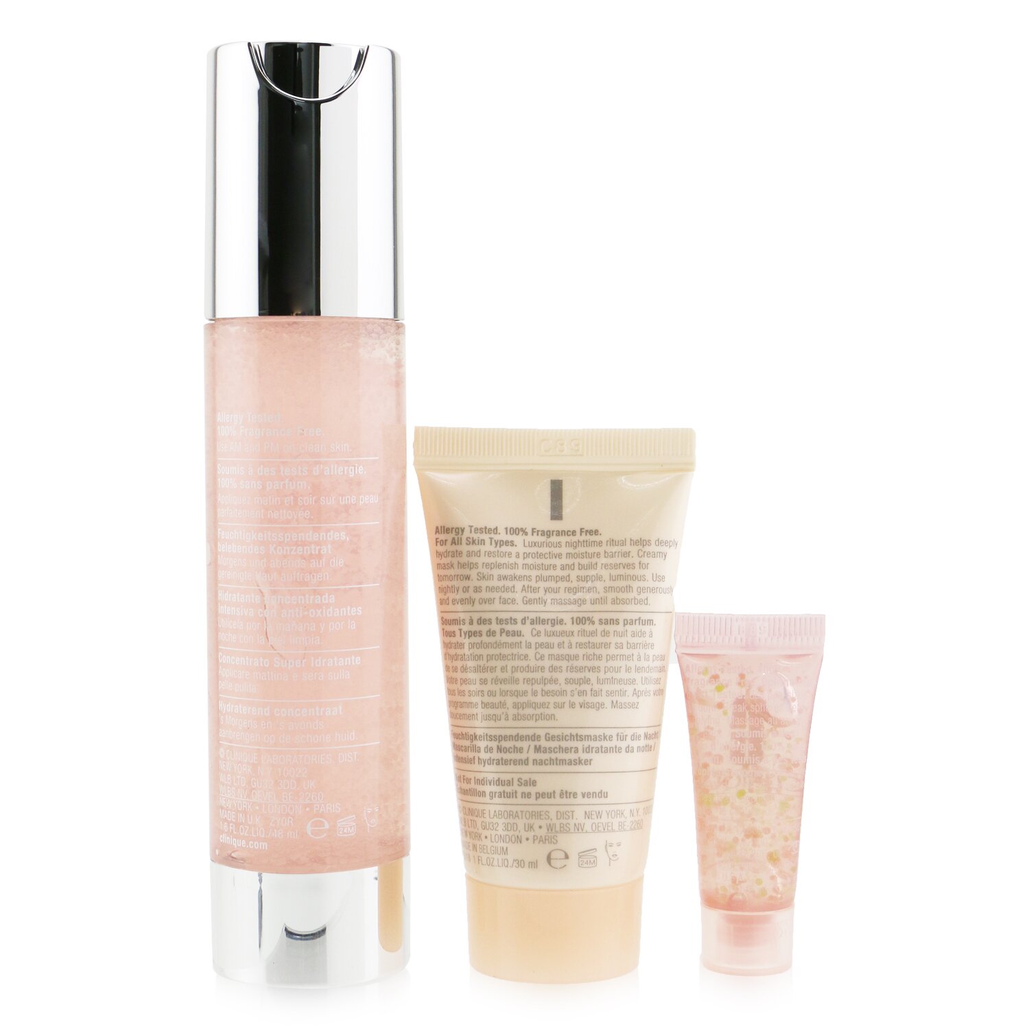 Clinique 倩碧 Skincare Specialists Supercharged Hydration Set: Moisture Surge Concentrate+ Overnight Mask+ Eye 96-Hr (Box Slightly Damaged) 3pcs