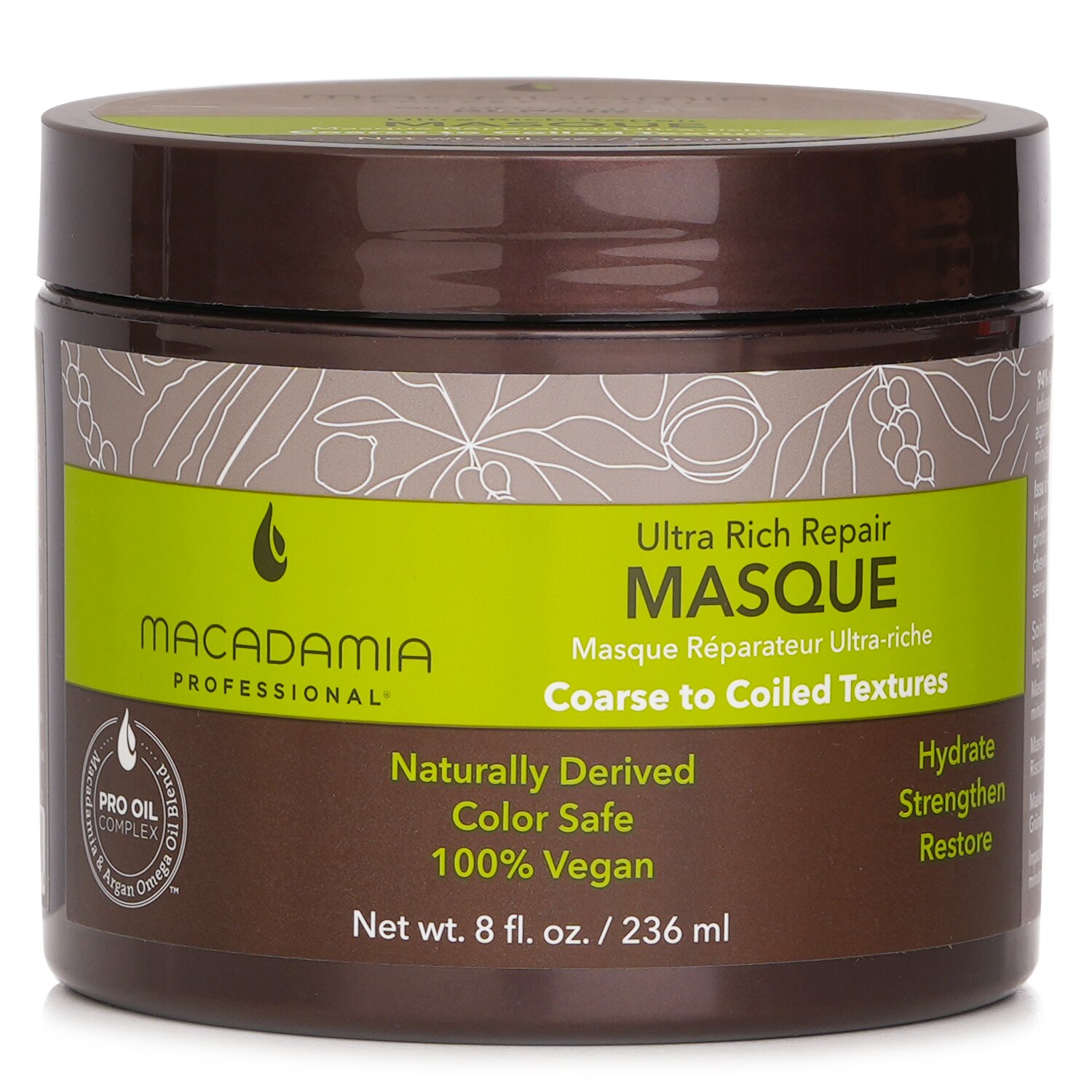 Macadamia Natural Oil Professional Ultra Rich Repair Masque (Coarse to Coiled Textures) 236ml/8oz
